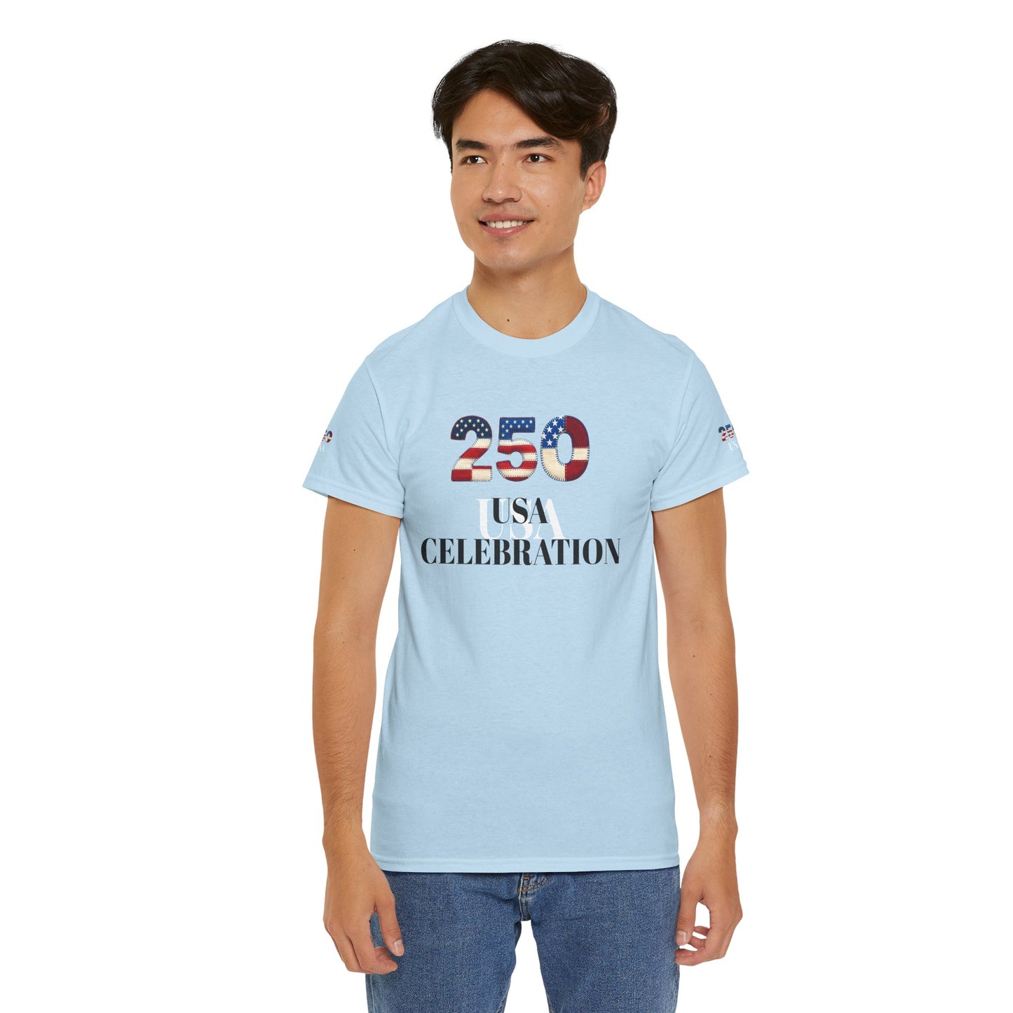 250 USA Celebration T‑Shirt — Patriotic 4th of July Tee
