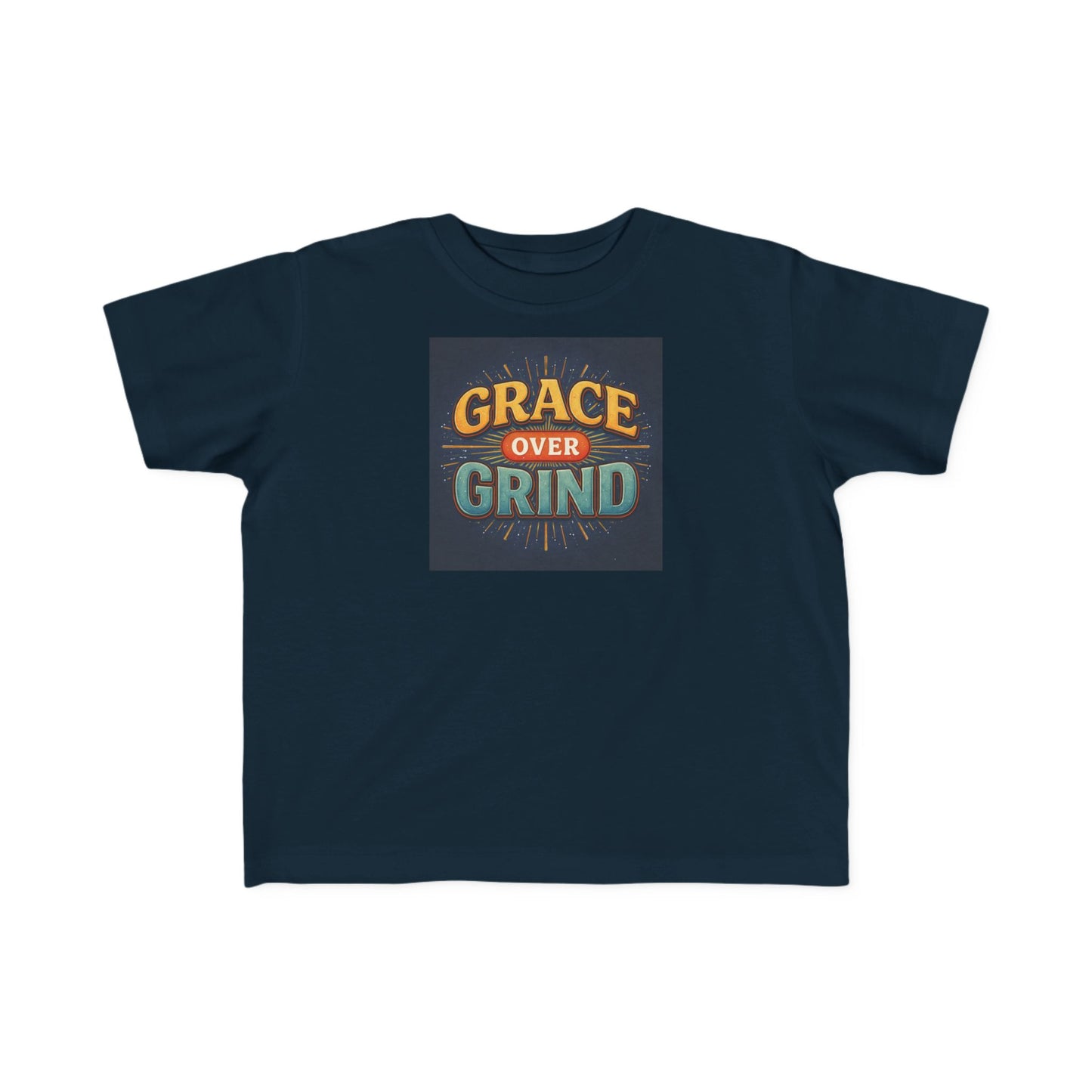 Grace Over Grind Retro Inspirational Toddler T-Shirt