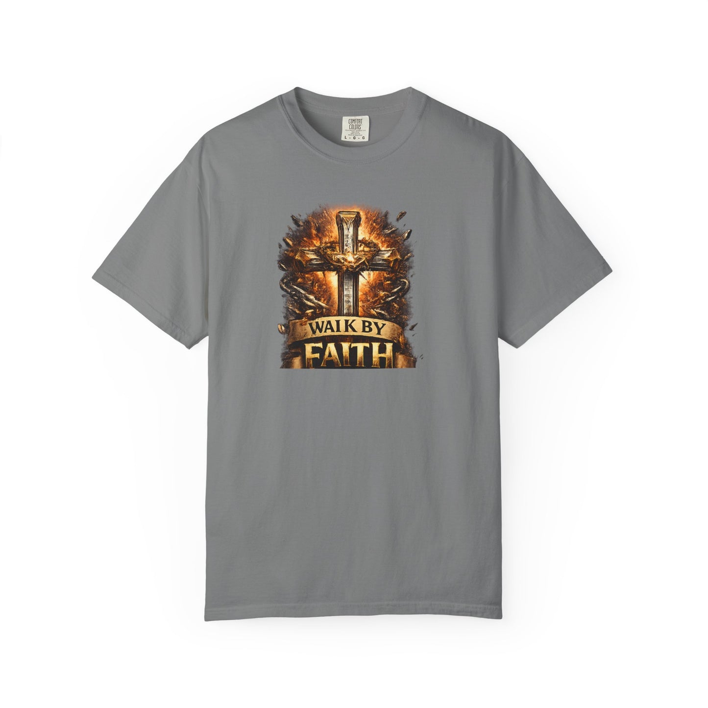 Walk By Faith T-Shirt — Christian Armor Graphic Tee