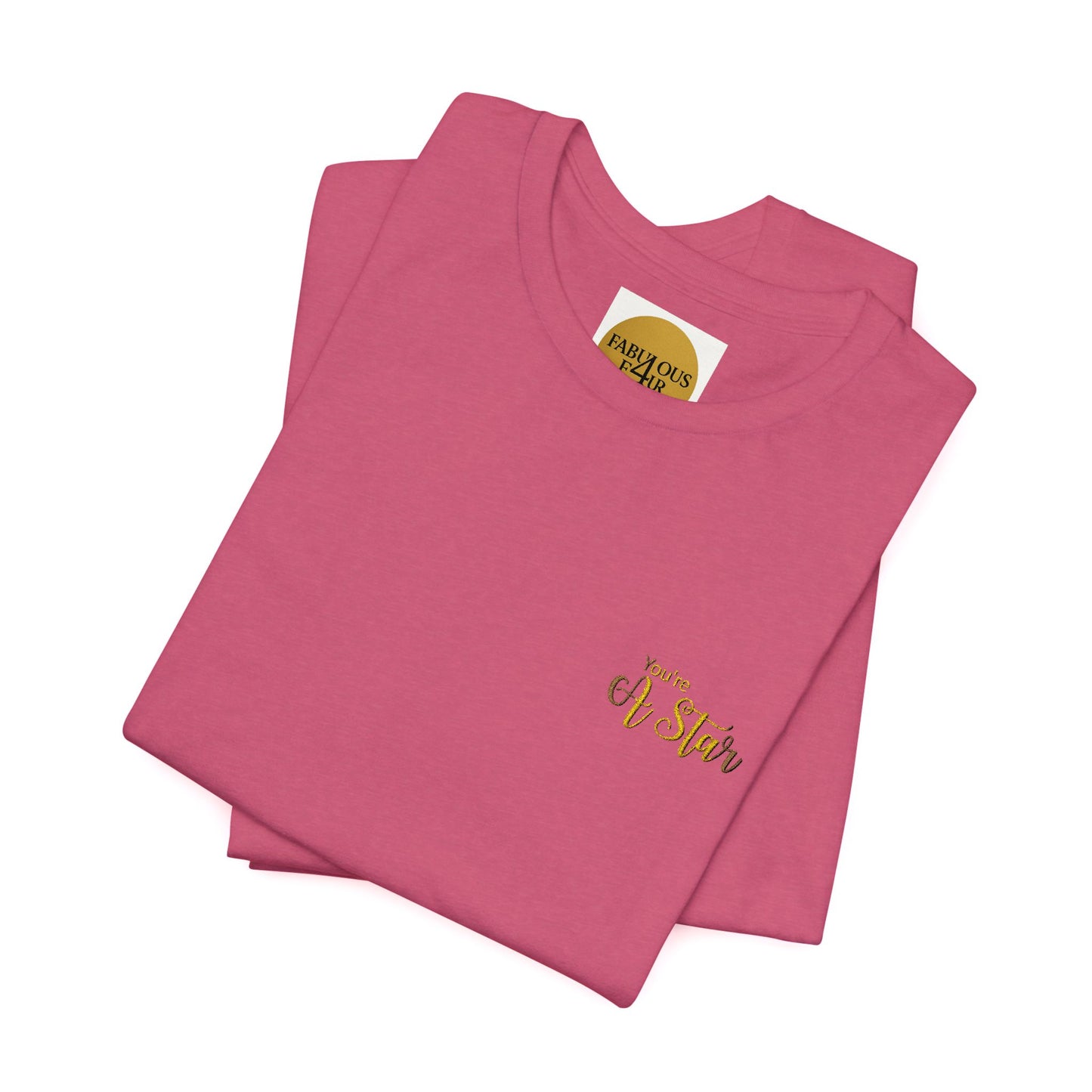 White Bee Graphic Tee — Small Chest & Sleeve Floral Bee Design