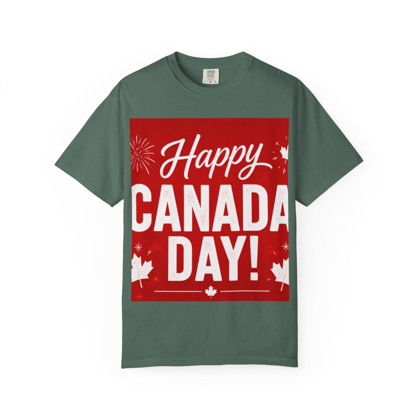 Happy Canada Day T-Shirt — Red Maple Leaf Canada Day Tee