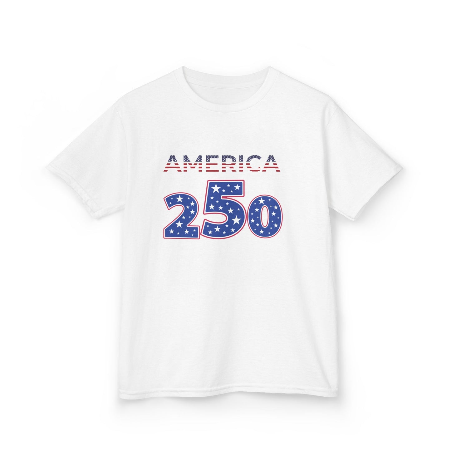 America 250 Kids Tee | Patriotic Fireworks Fourth of July Shirt