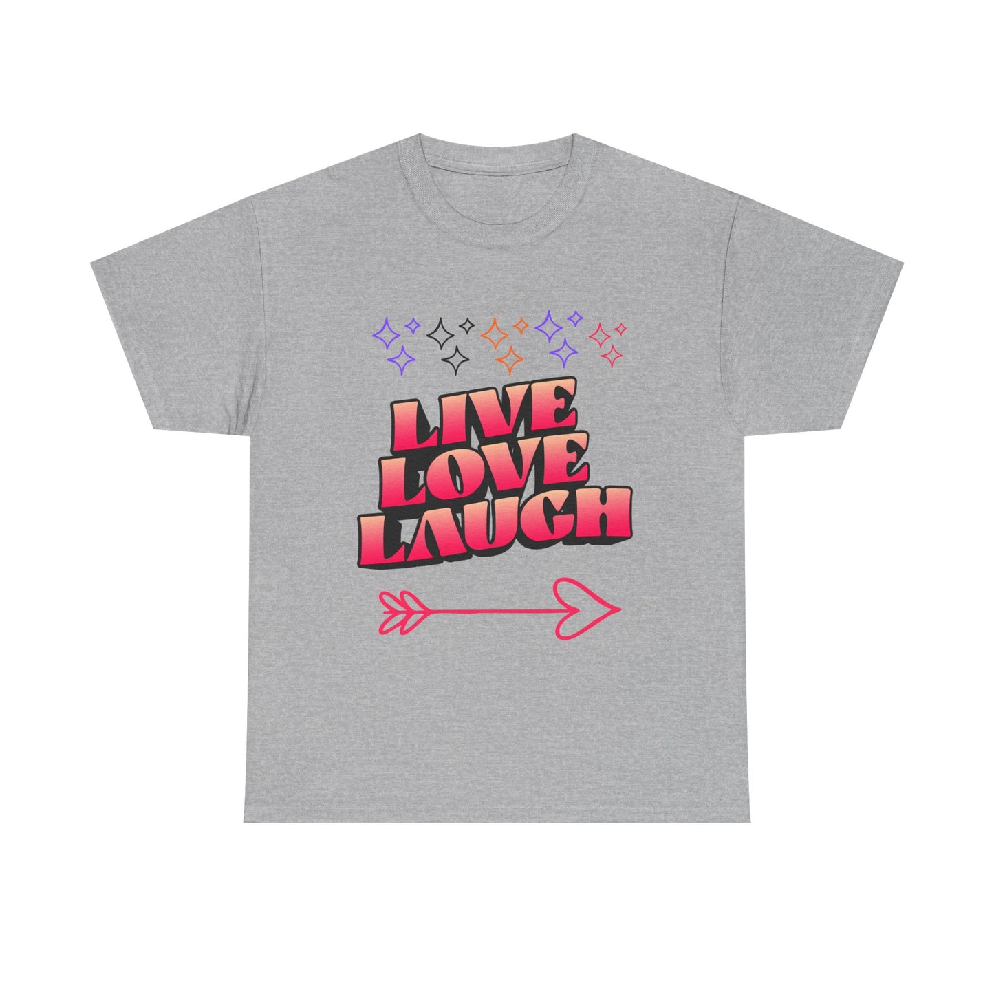 Live Love Laugh Women's Tee — Inspirational Graphic T-Shirt