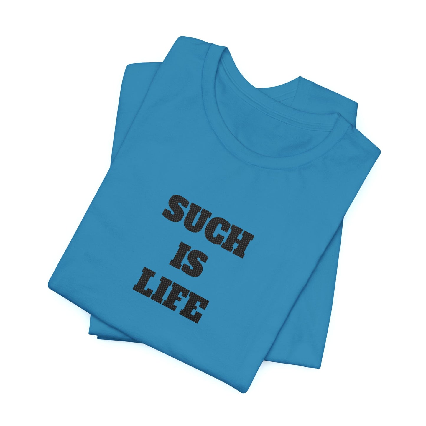 Such Is Life tee | Minimalist typographic shirt, black text on white