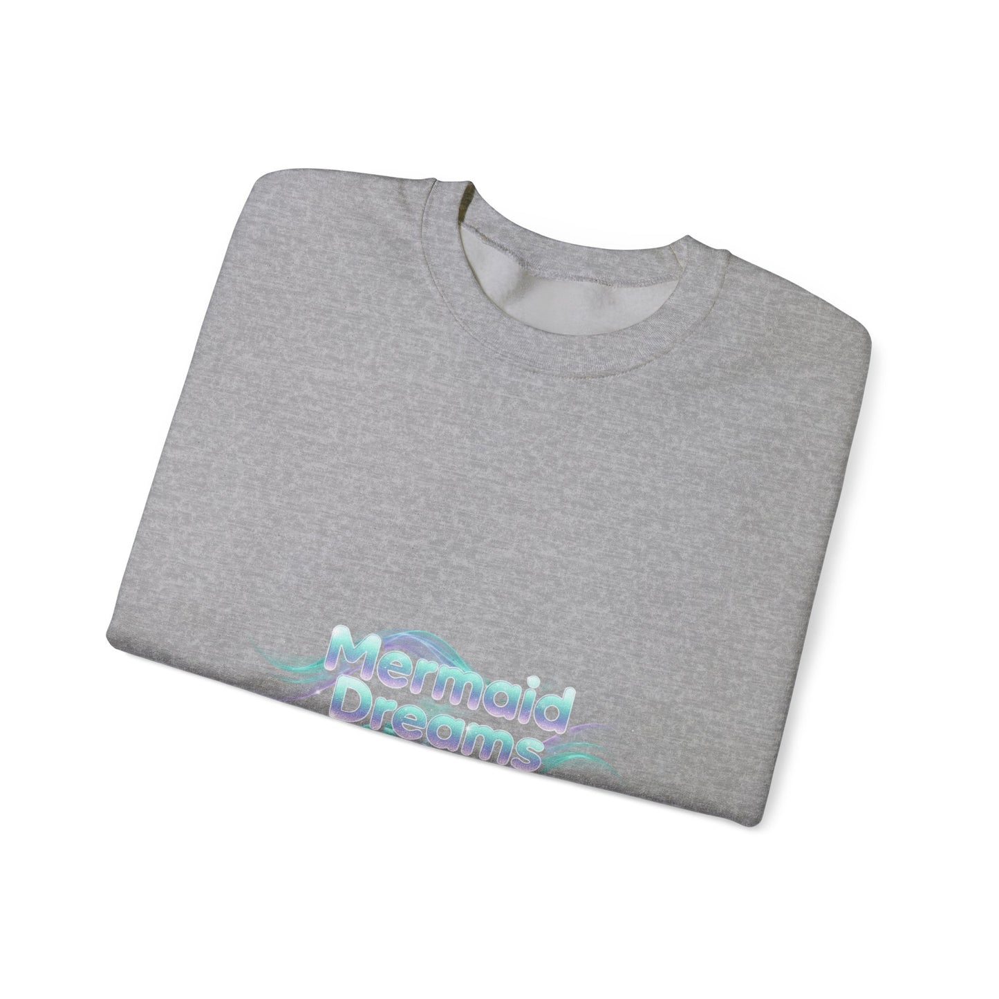 Mermaid Dreams Sweatshirt | iridescent text, pearly word accent
