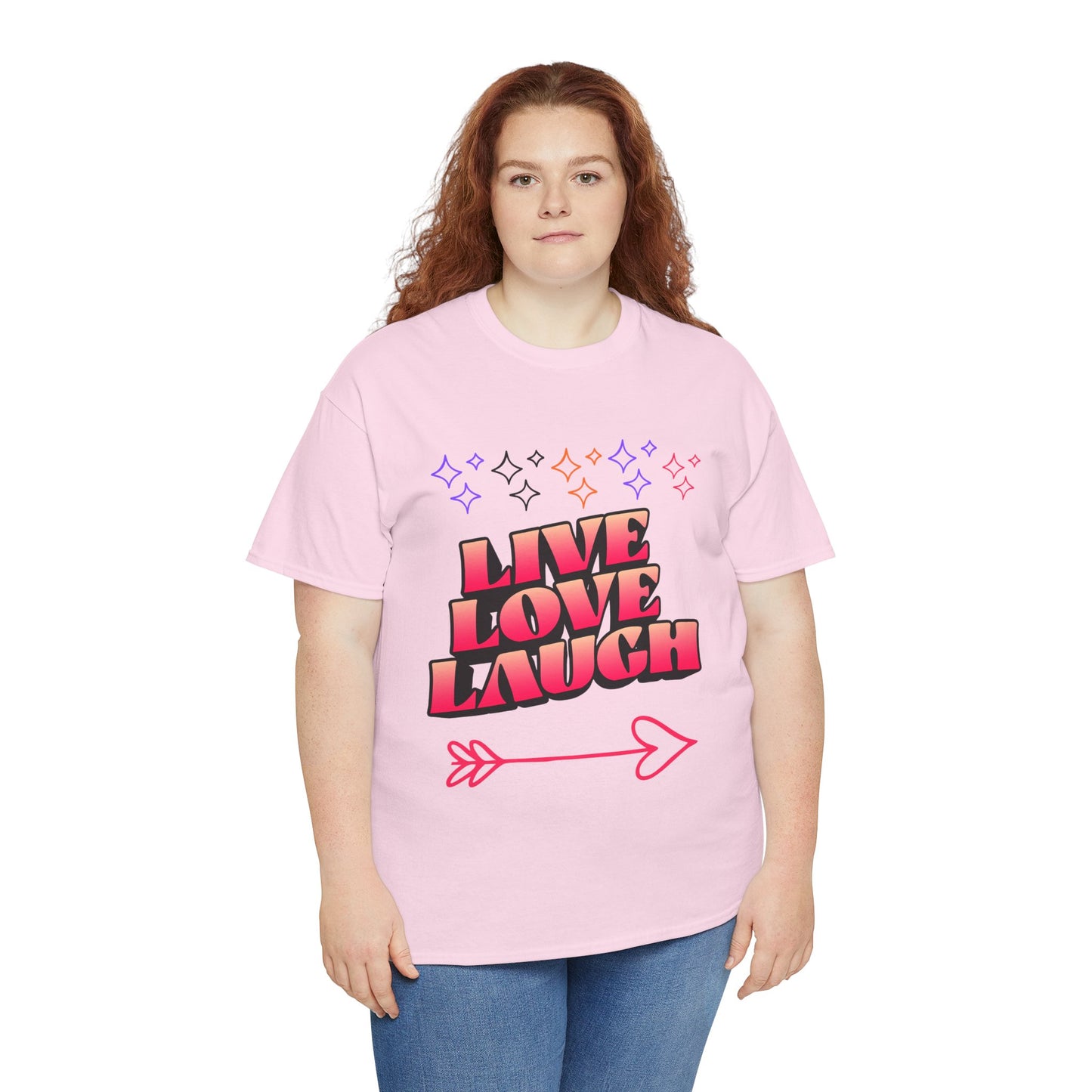 Live Love Laugh Women's Tee — Inspirational Graphic T-Shirt