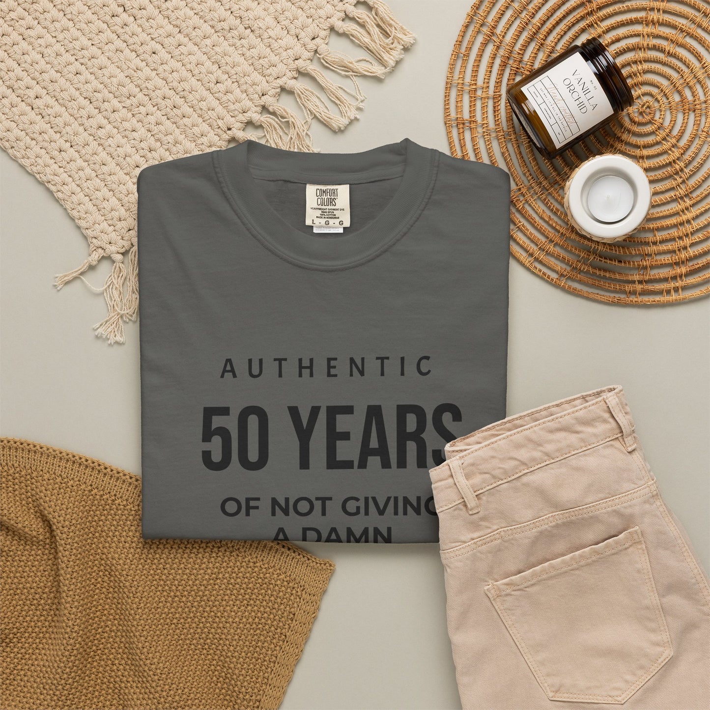 50 Years of Not Giving a Damn T-Shirt — Funny 50th Birthday Tee