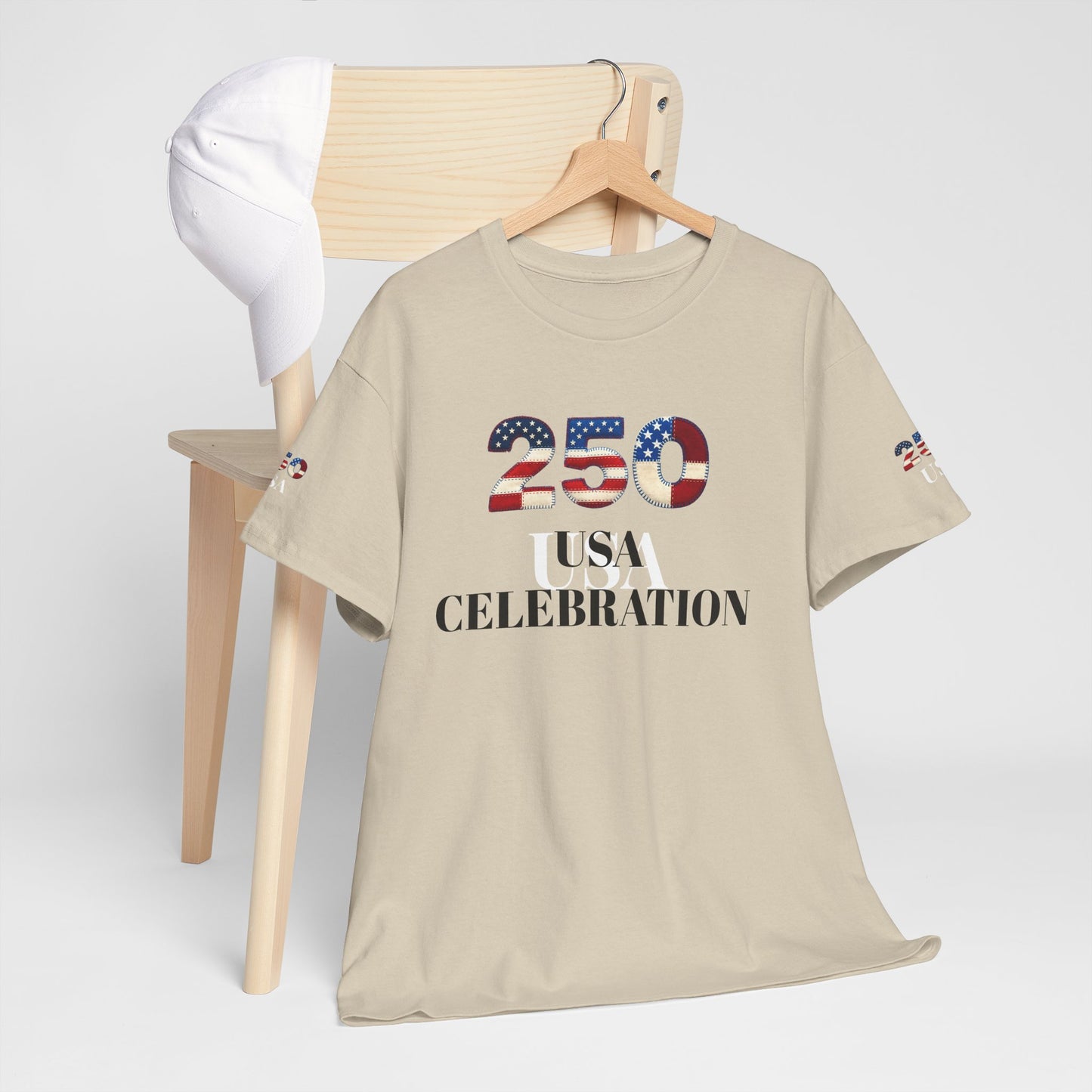 250 USA Celebration T‑Shirt — Patriotic 4th of July Tee