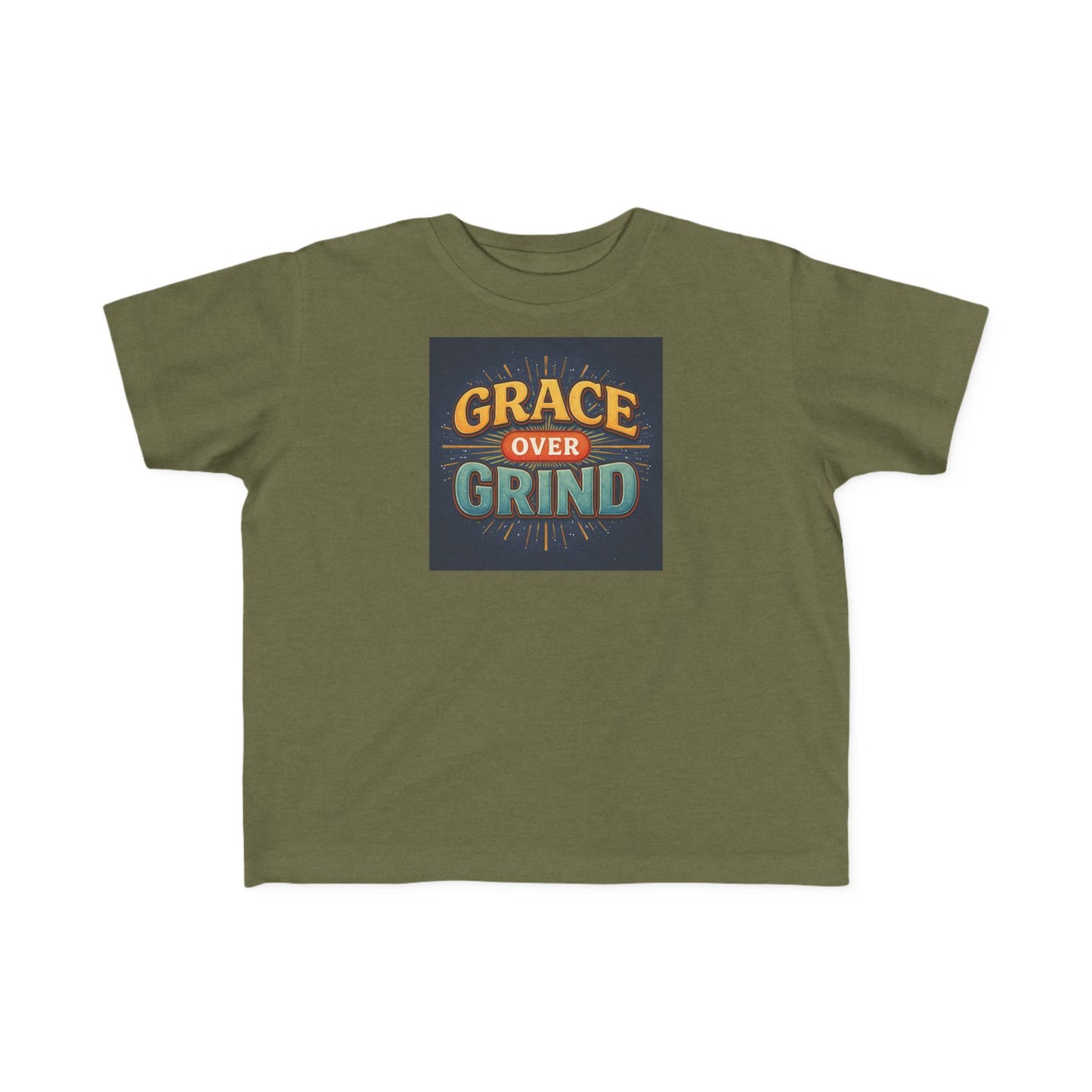 Grace Over Grind Retro Inspirational Toddler T-Shirt