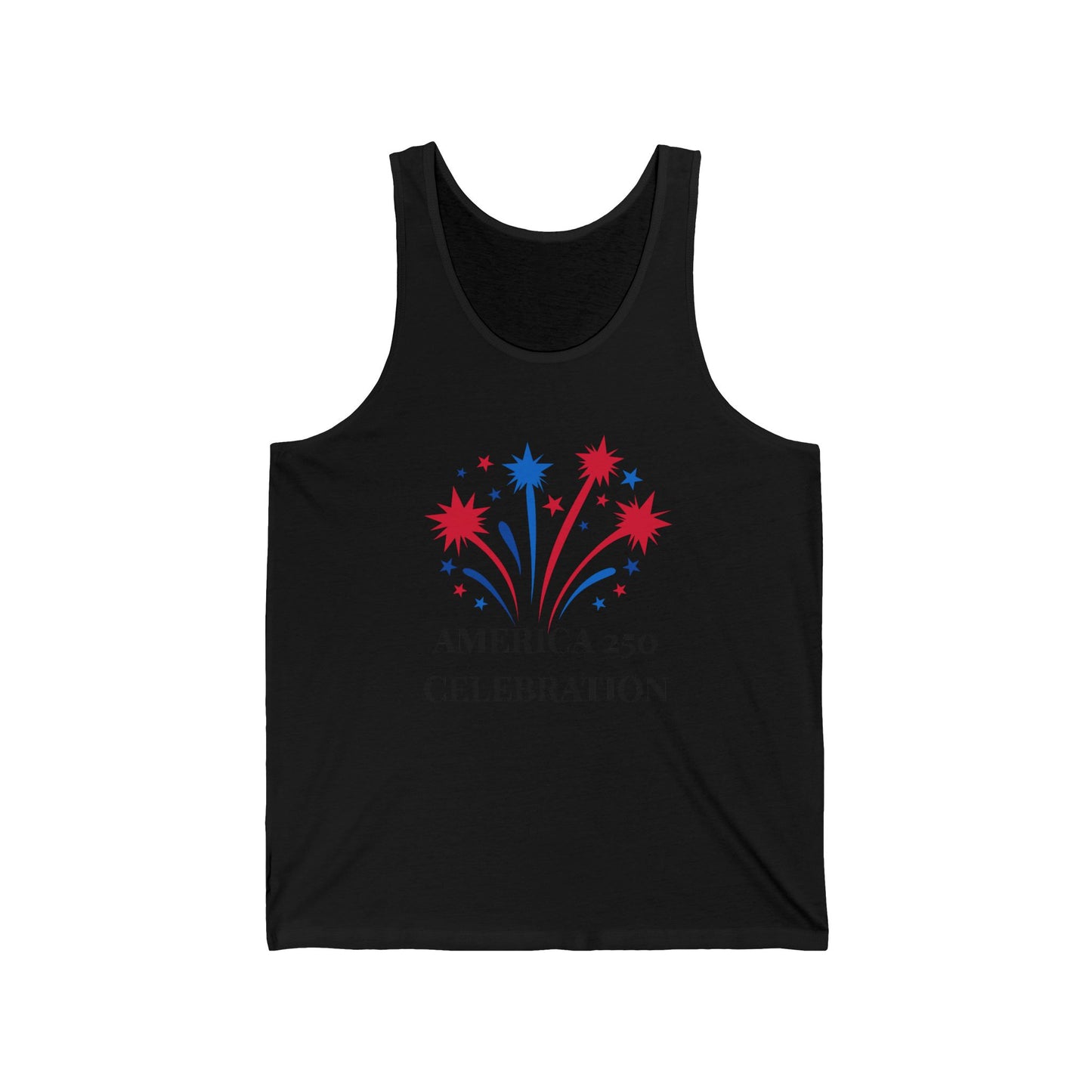 America 250 Celebration fireworks tank top | Patriotic 4th of July shirt