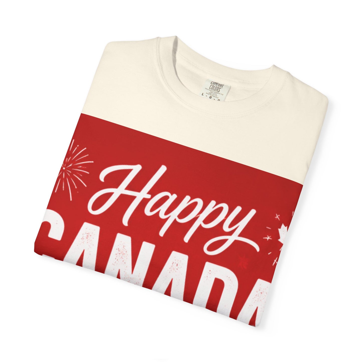 Happy Canada Day T-Shirt — Red Maple Leaf Canada Day Tee