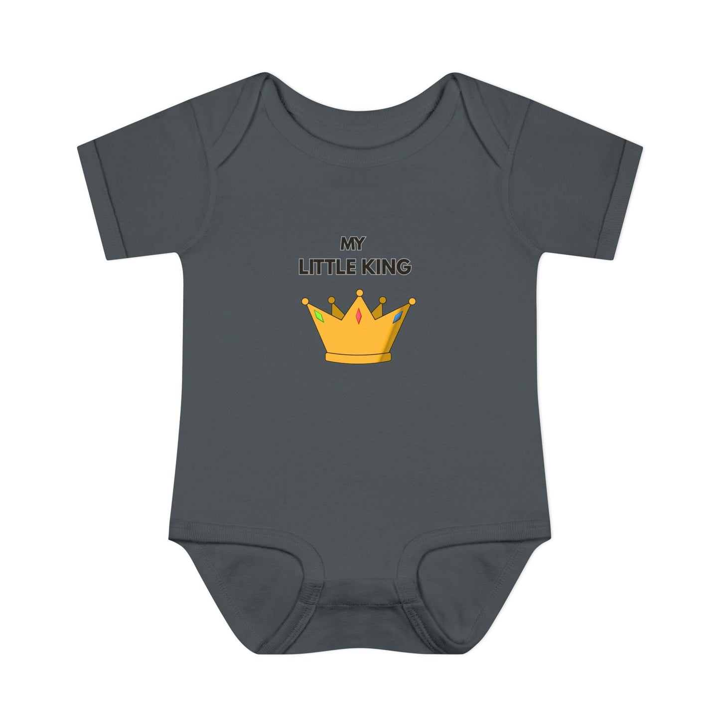 Infant Bodysuit — "My Little King" Baby Onesie