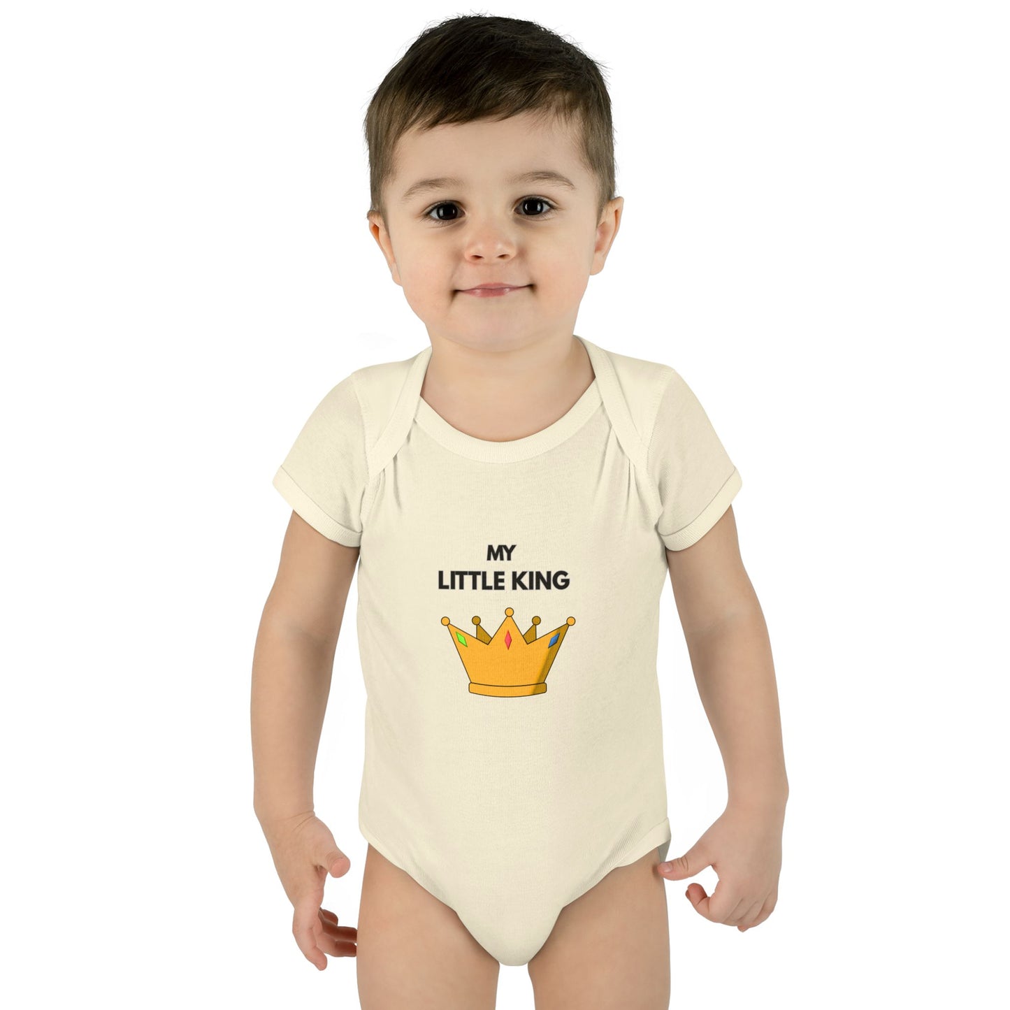 Infant Bodysuit — "My Little King" Baby Onesie