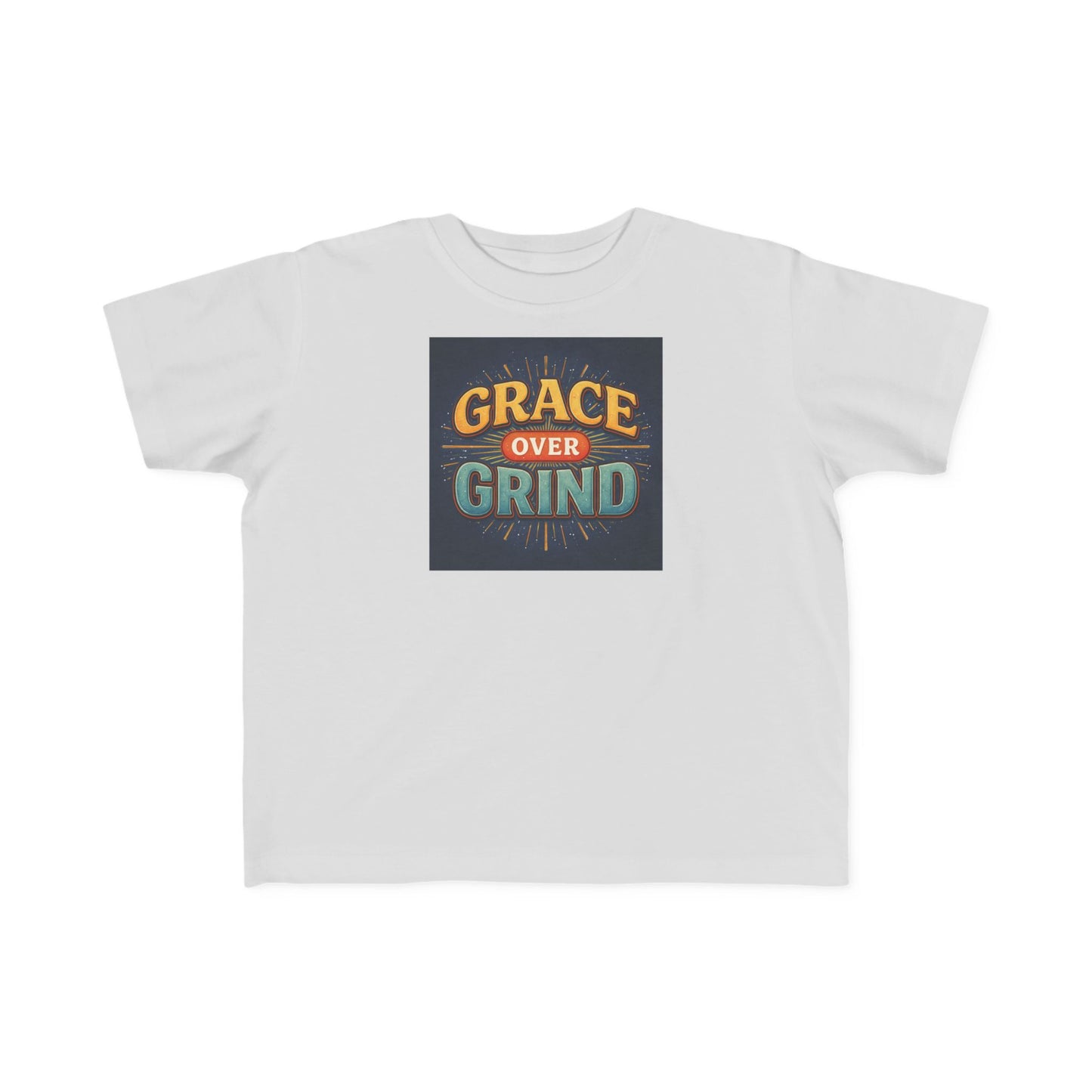 Grace Over Grind Retro Inspirational Toddler T-Shirt