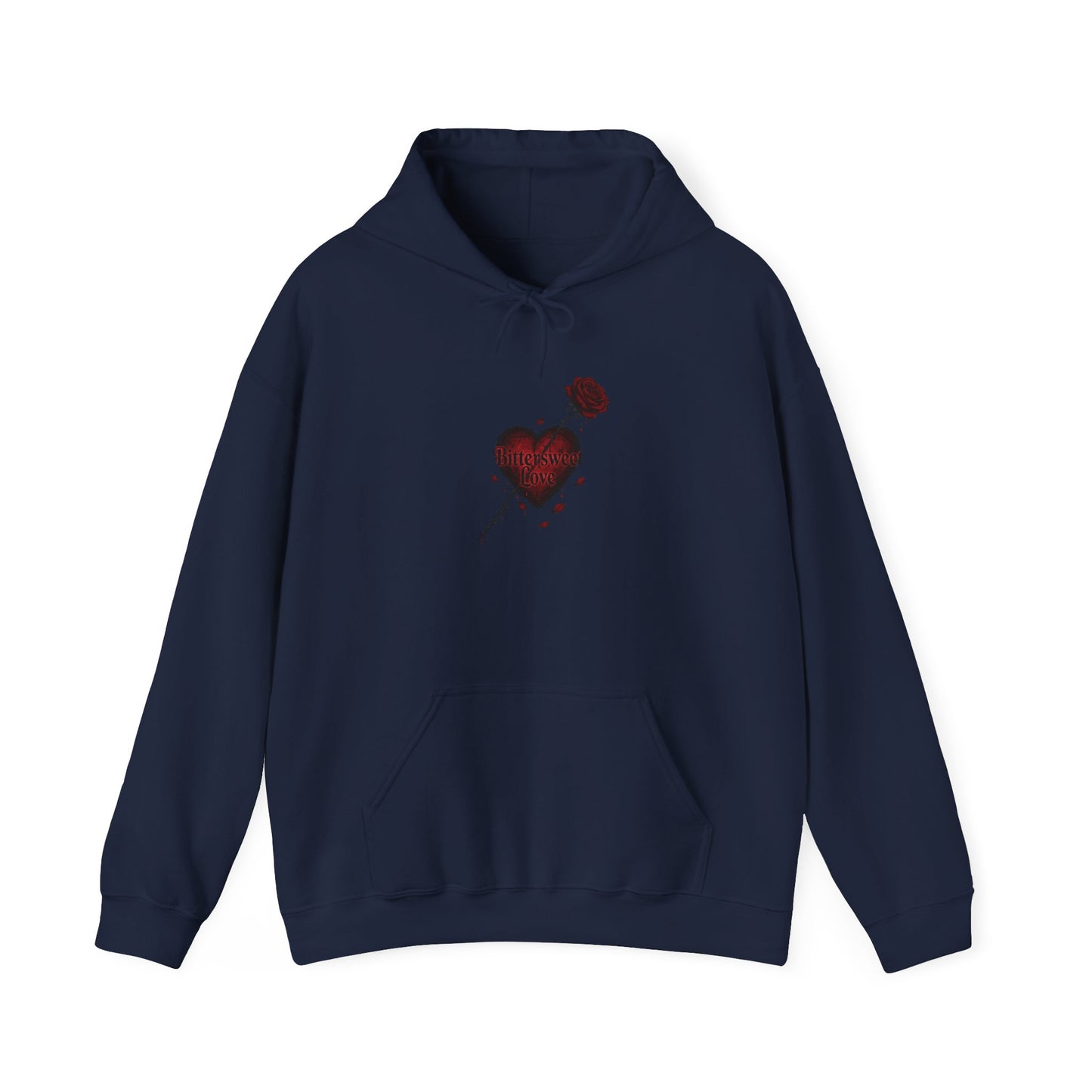 Bleeding Heart Sketch Hoodie | goth valentine, dark romance