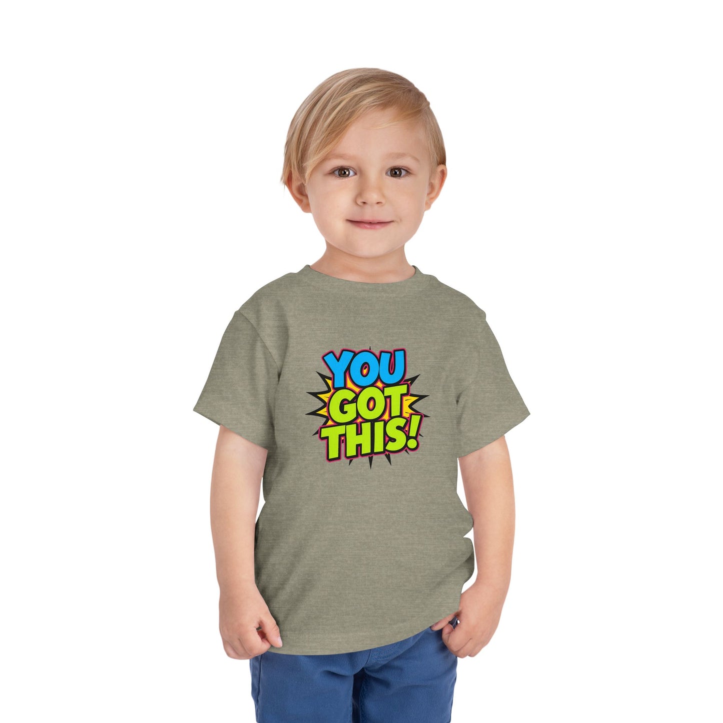 You Got This! Toddler Tee — Colorful Motivational Graphic Shirt