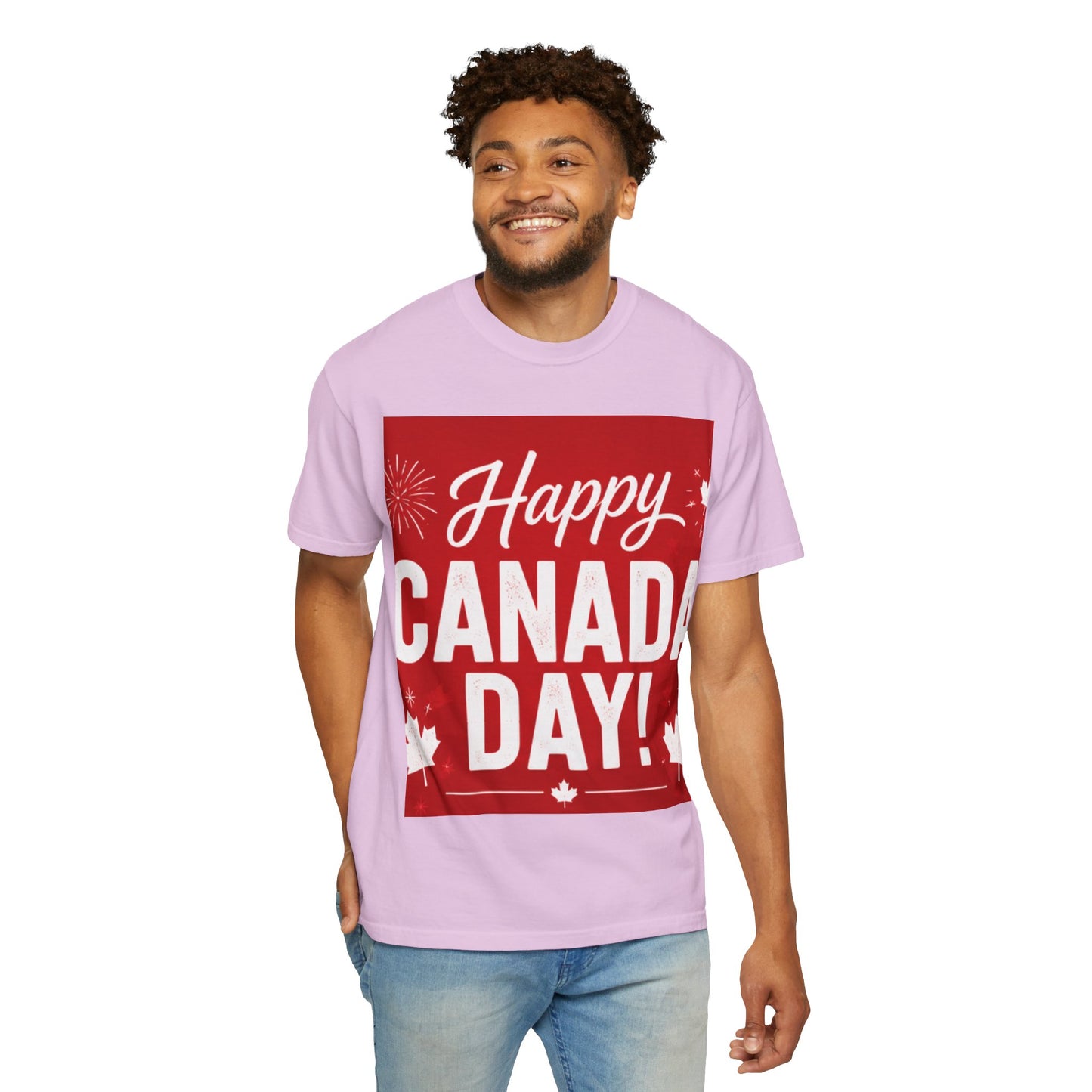 Happy Canada Day T-Shirt — Red Maple Leaf Canada Day Tee