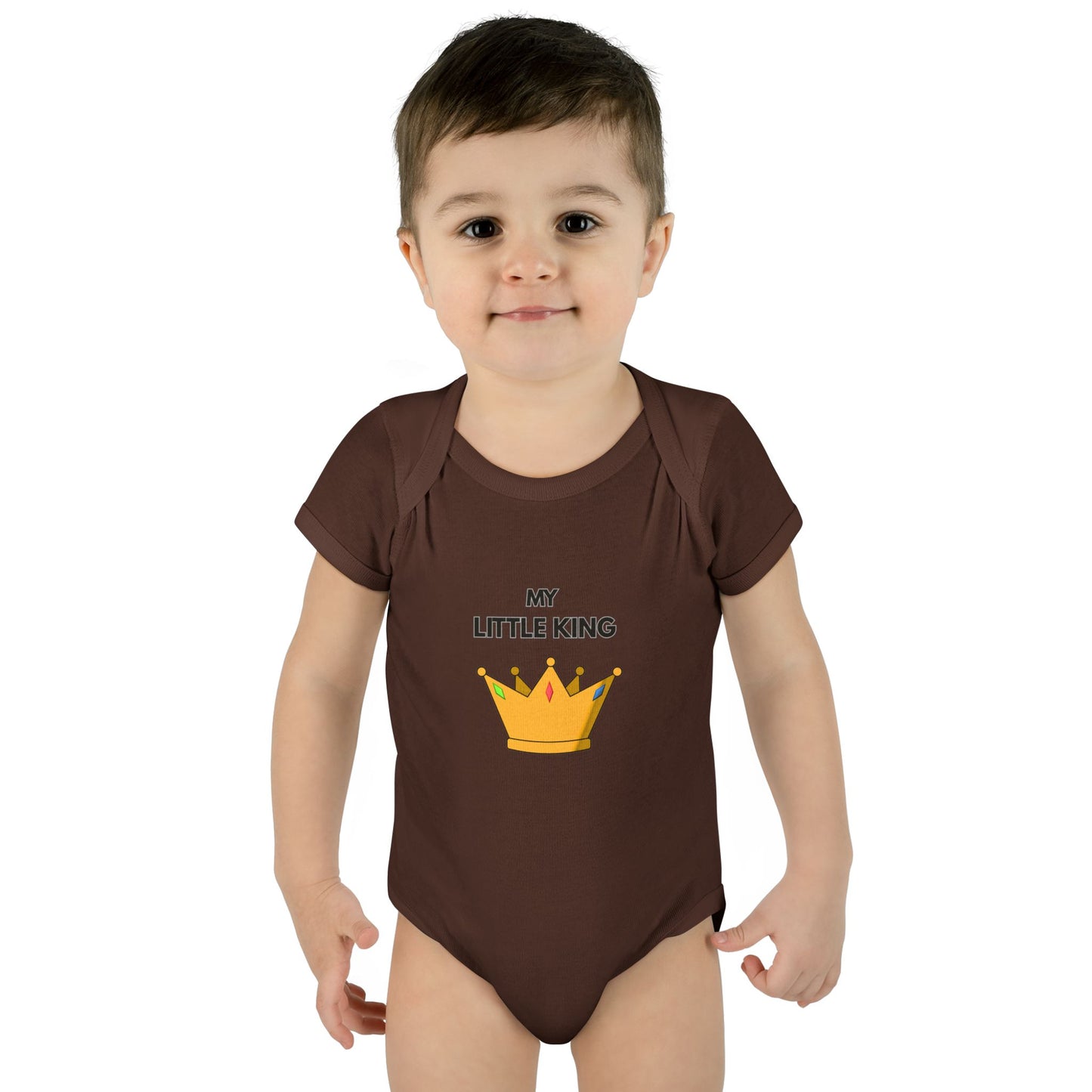 Infant Bodysuit — "My Little King" Baby Onesie