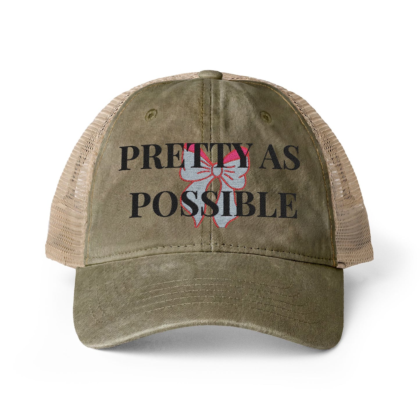 Women's Washed Mesh-Back Cap