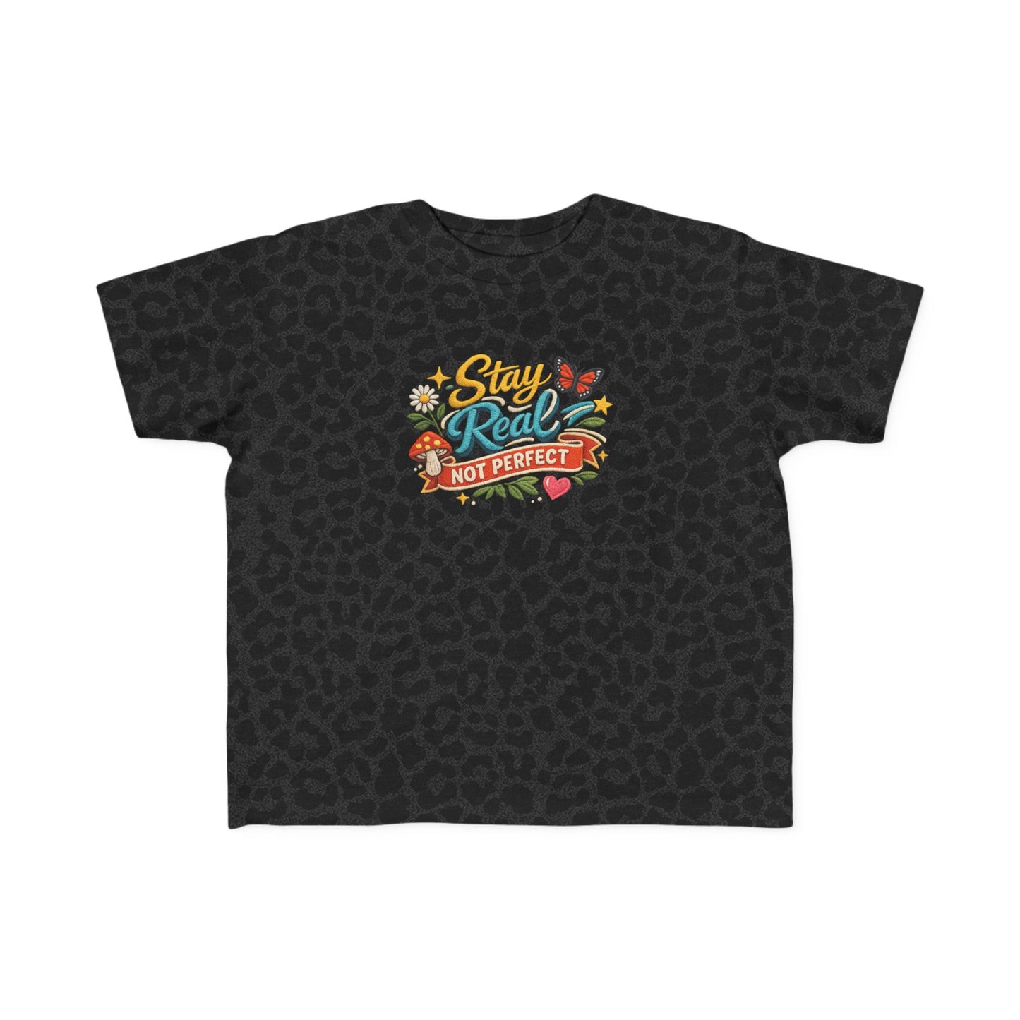 Dream Big Babe Toddler Tee | Retro Floral Butterfly Graphic