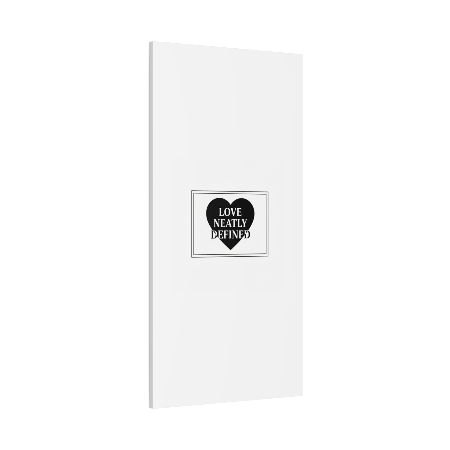 Love Neatly Defined Canvas, editorial black and white love print | elegant typography poster