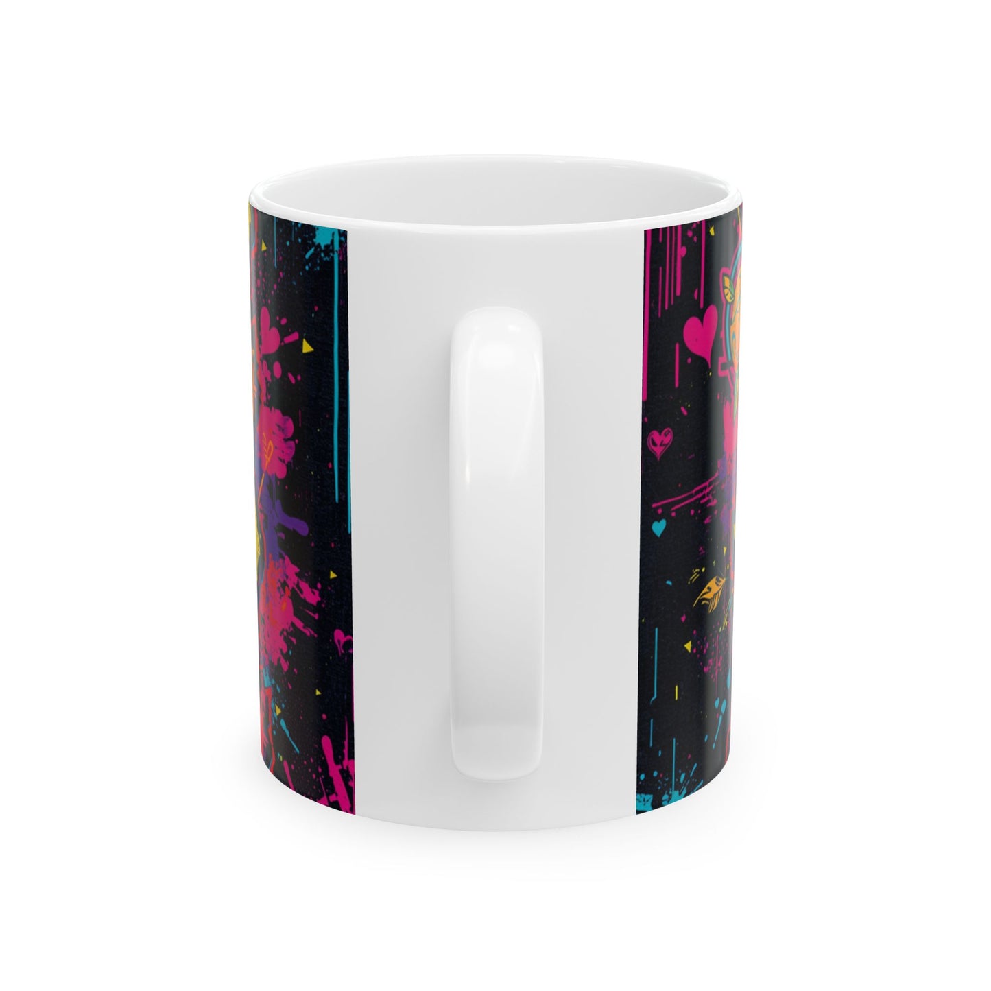 Love Over Hate Inspirational 11oz & 15oz Coffee Cup