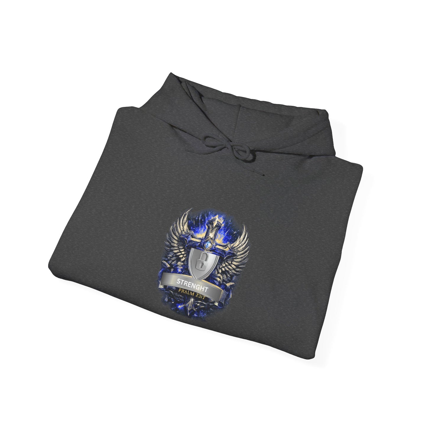 Knight Helmet Crest Hoodie — Medieval Armor Emblem Sweatshirt