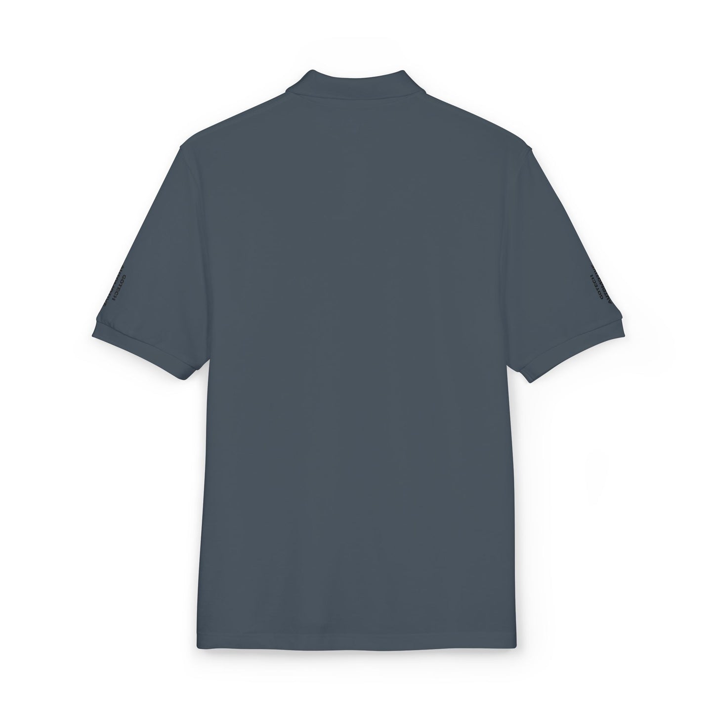 Embroidered Blue Ripple Logo Polo