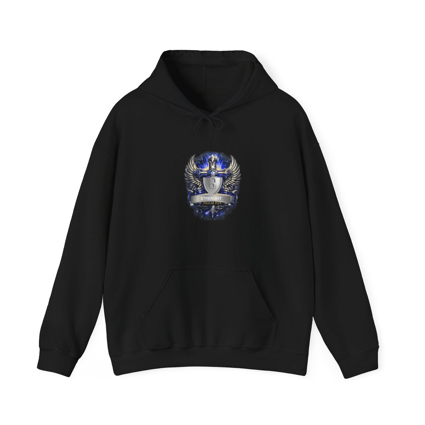 Knight Helmet Crest Hoodie — Medieval Armor Emblem Sweatshirt