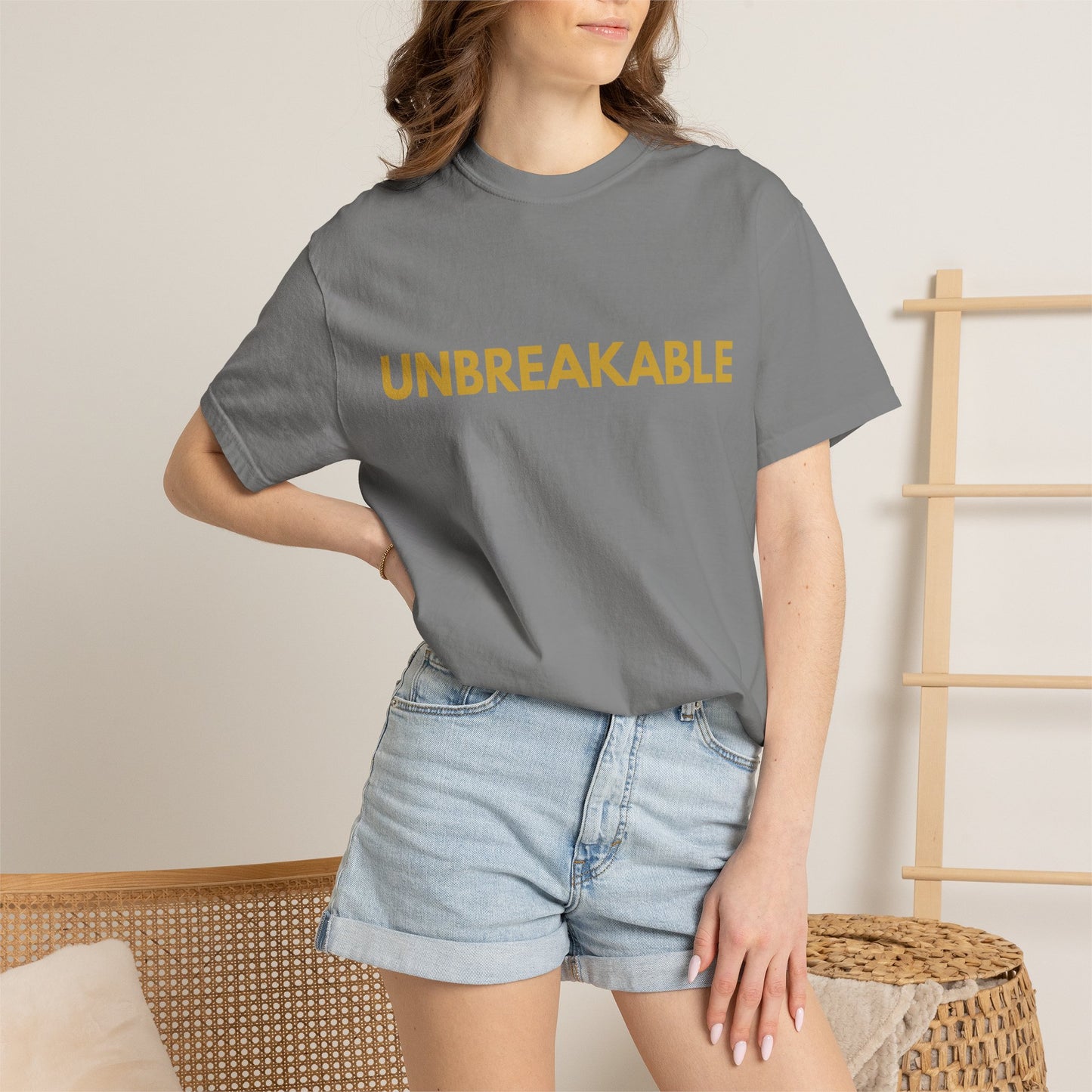 Resilience Tee — Minimalist Garment-Dyed T-Shirt for Calm Confidence