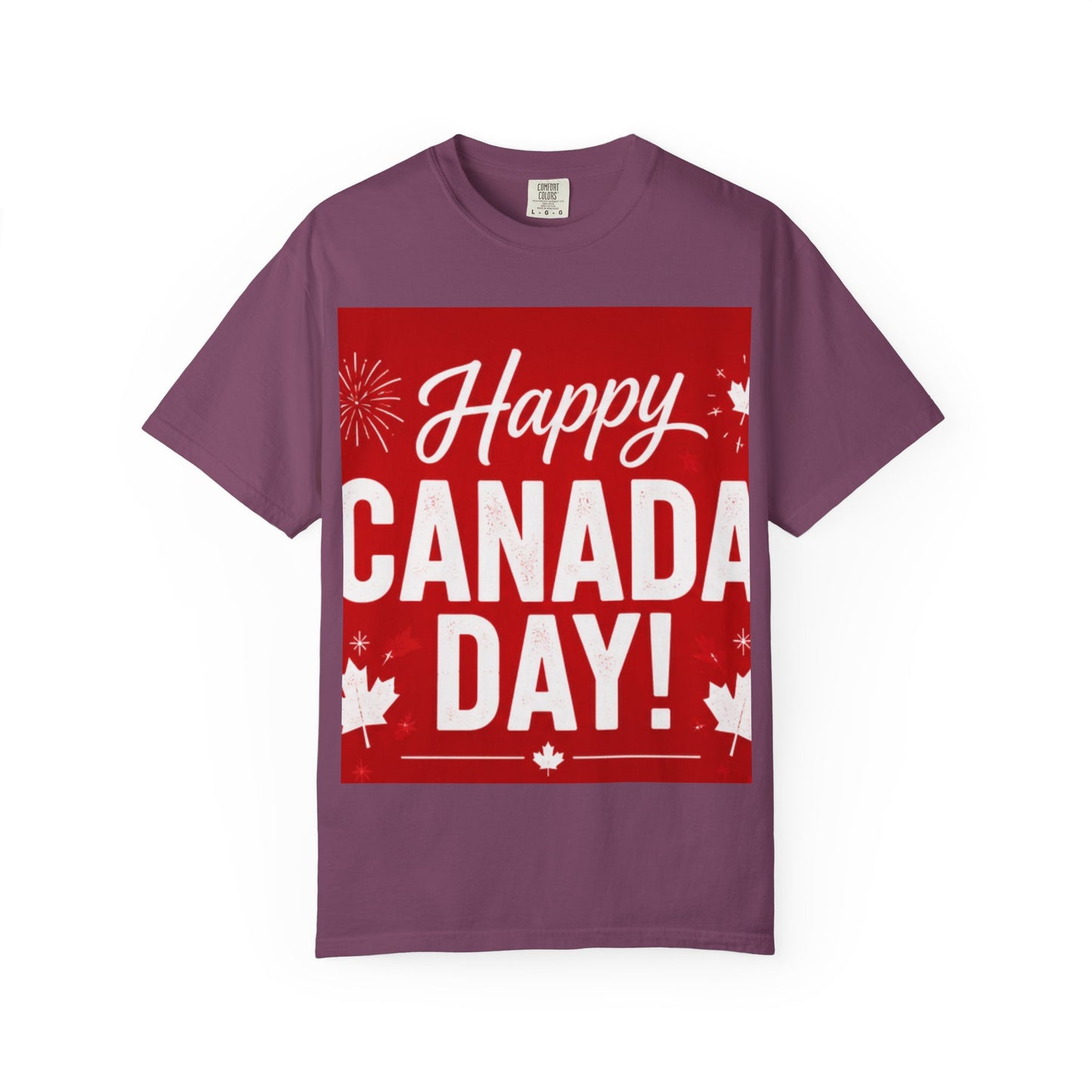 Happy Canada Day T-Shirt — Red Maple Leaf Canada Day Tee
