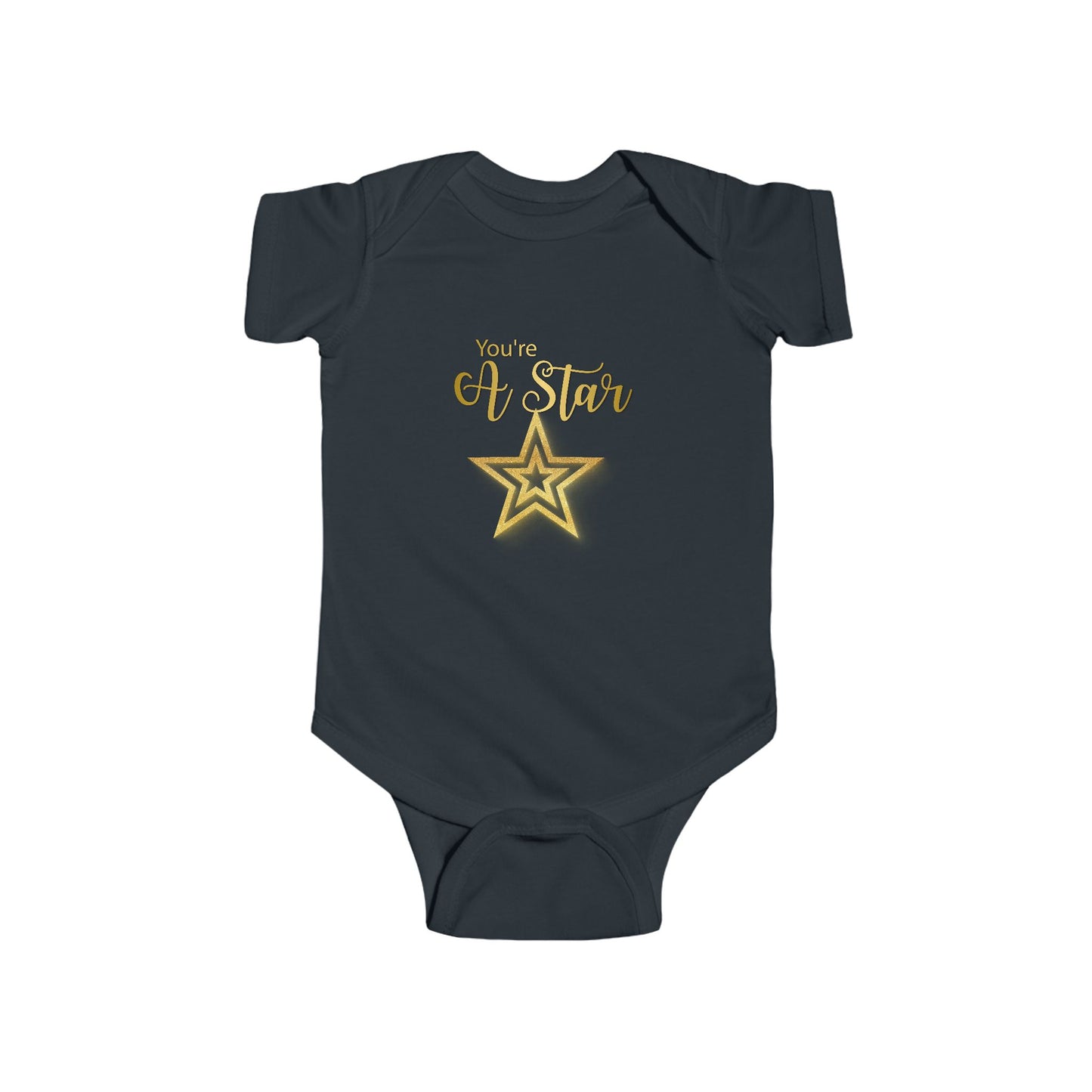 'You're a Star' Gold Baby Onesie — Infant Bodysuit