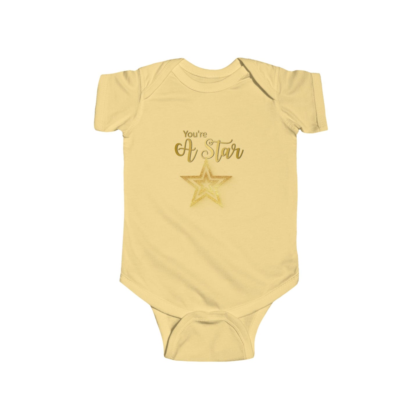 'You're a Star' Gold Baby Onesie — Infant Bodysuit
