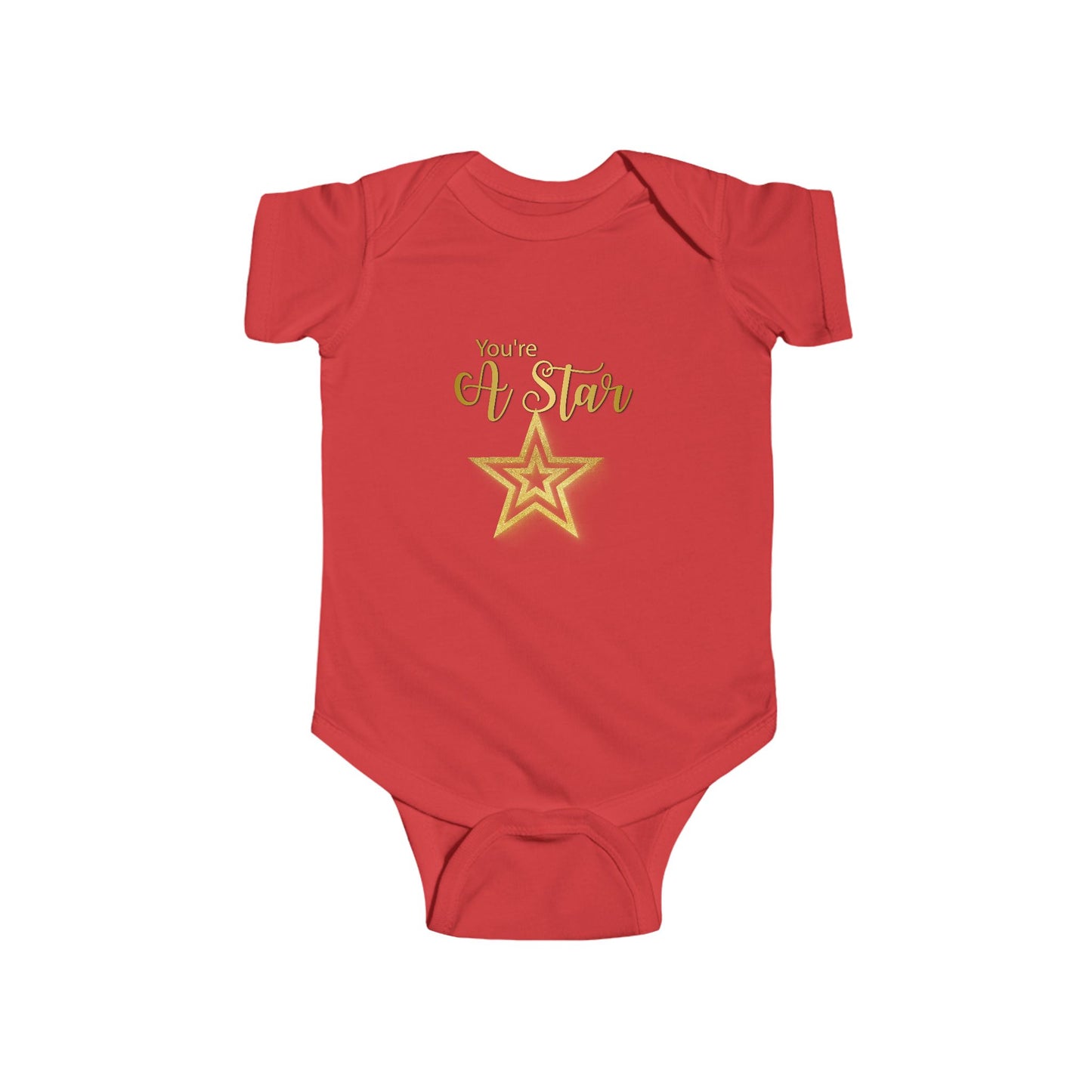'You're a Star' Gold Baby Onesie — Infant Bodysuit