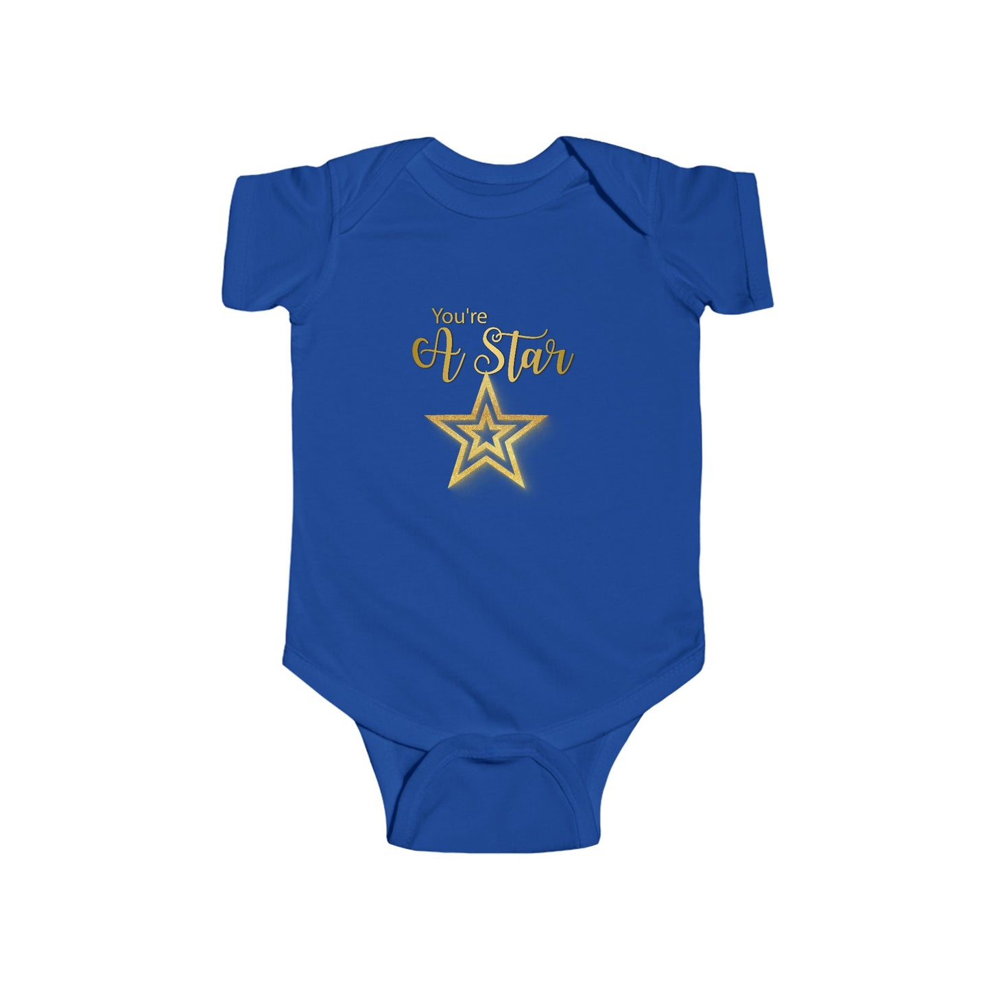 'You're a Star' Gold Baby Onesie — Infant Bodysuit