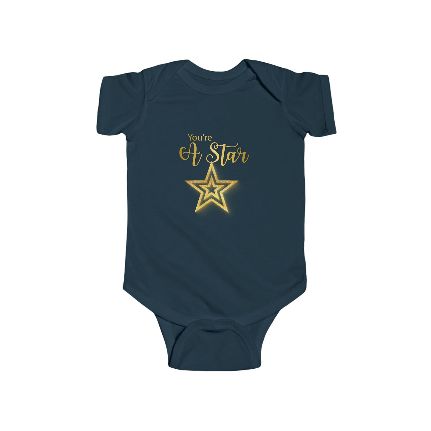 'You're a Star' Gold Baby Onesie — Infant Bodysuit