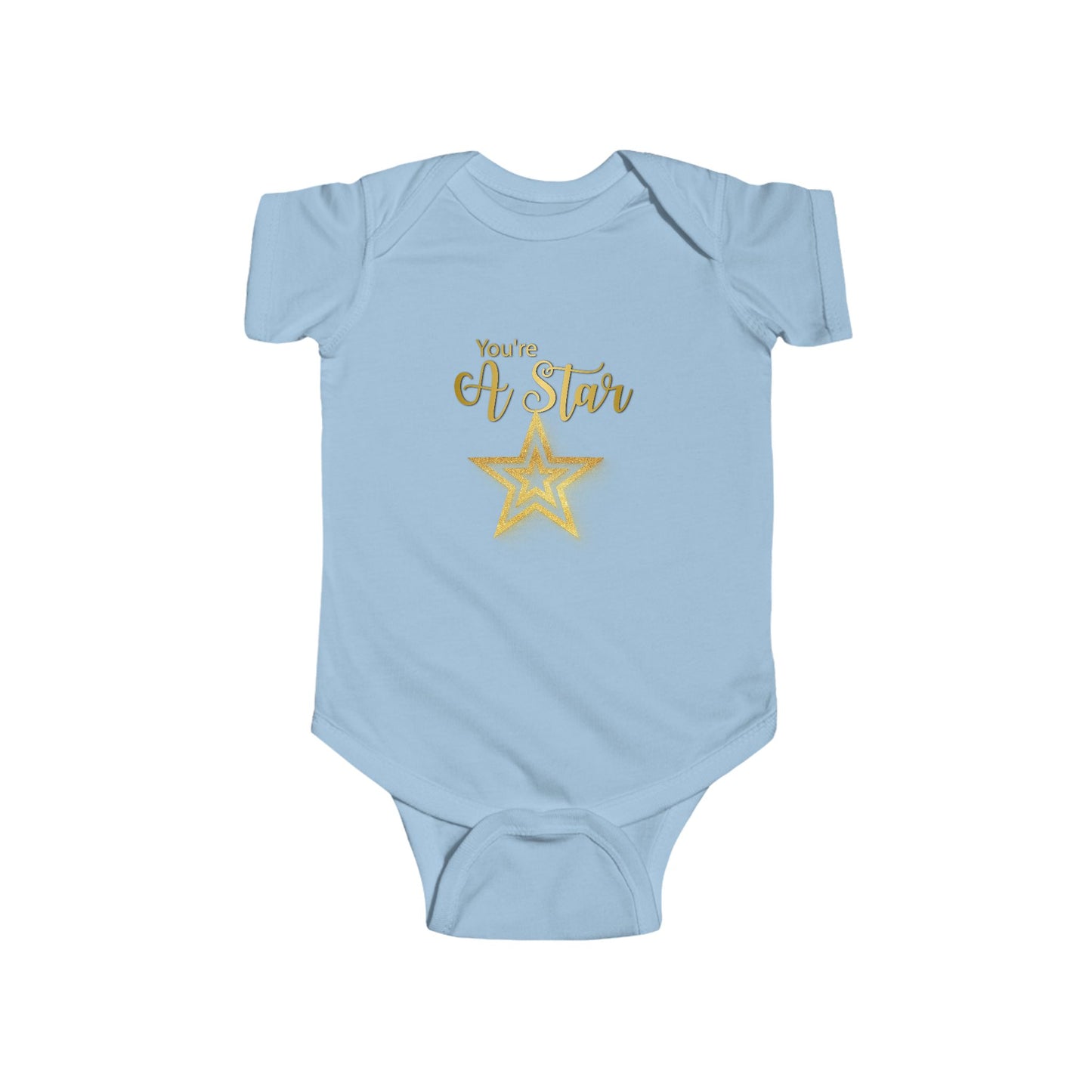 'You're a Star' Gold Baby Onesie — Infant Bodysuit