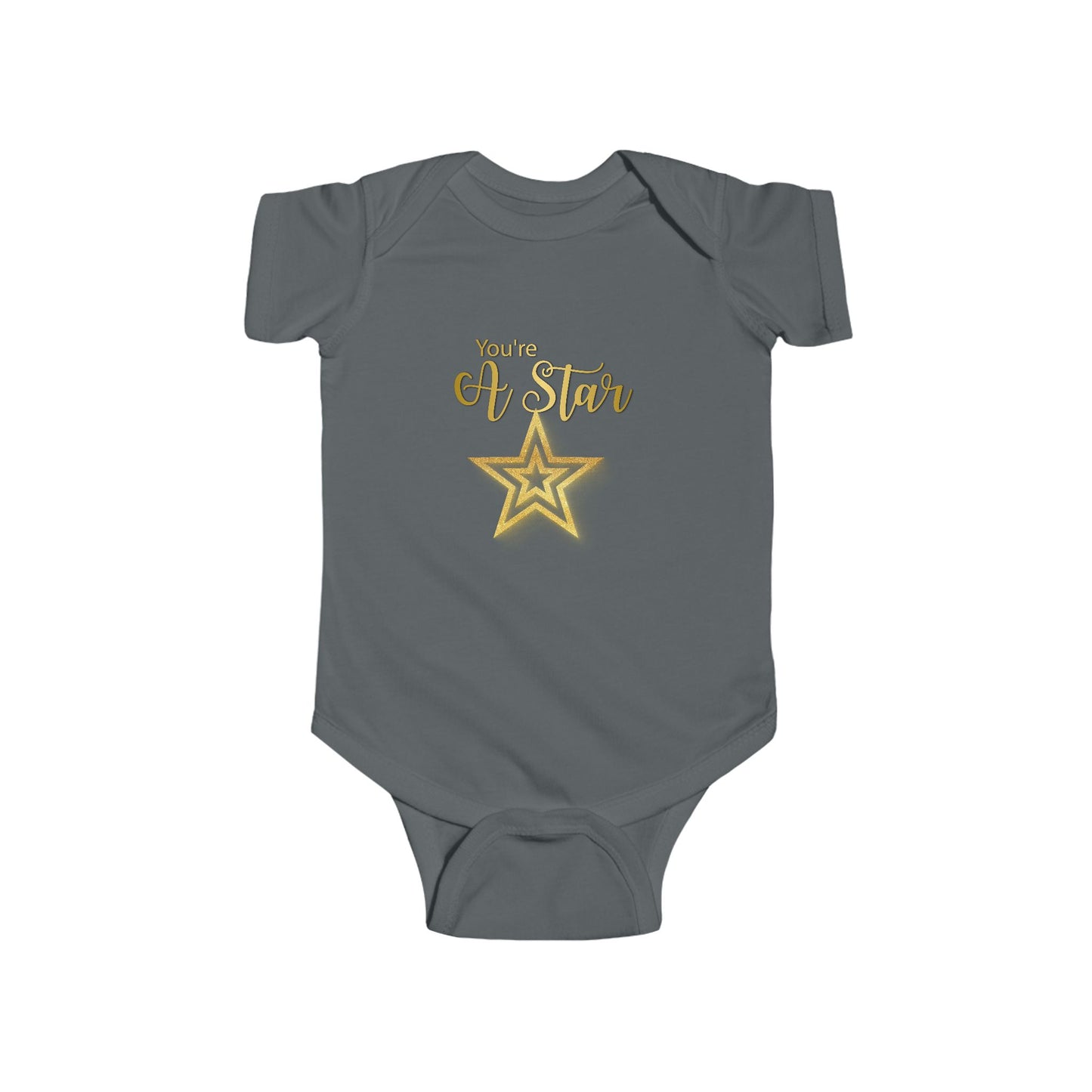 'You're a Star' Gold Baby Onesie — Infant Bodysuit