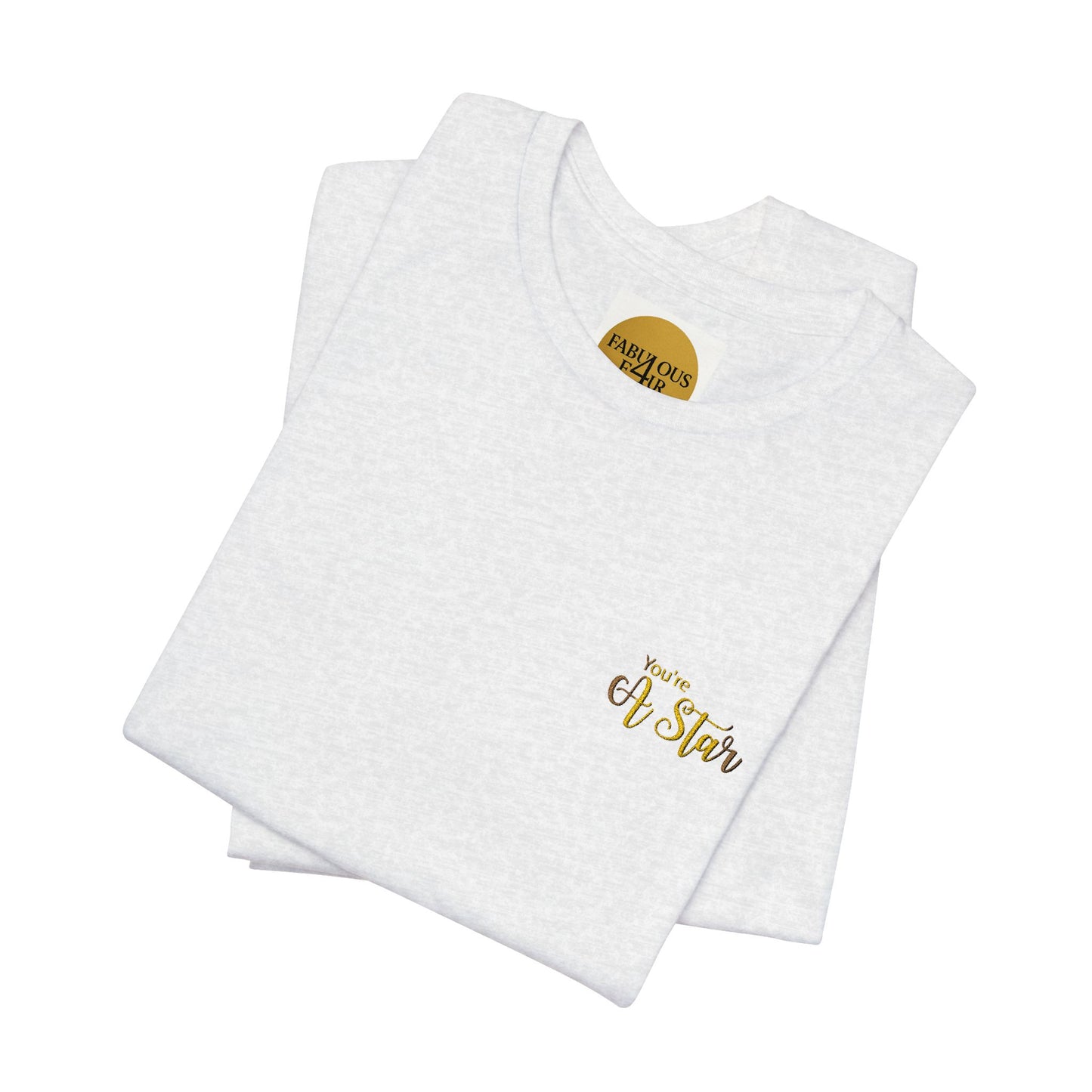 White Bee Graphic Tee — Small Chest & Sleeve Floral Bee Design