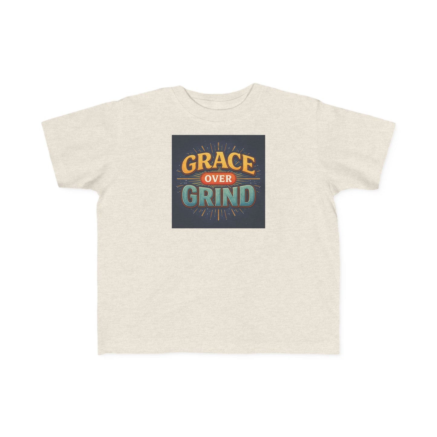 Grace Over Grind Retro Inspirational Toddler T-Shirt