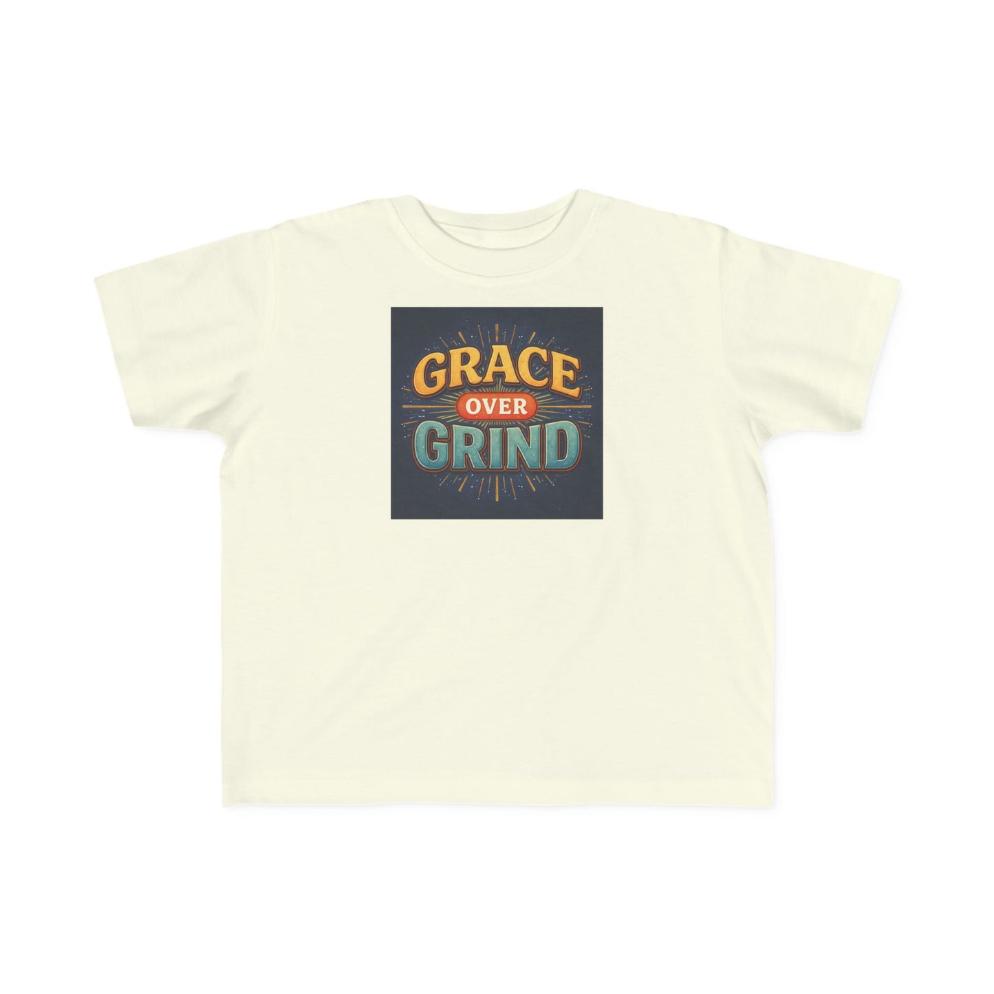Grace Over Grind Retro Inspirational Toddler T-Shirt