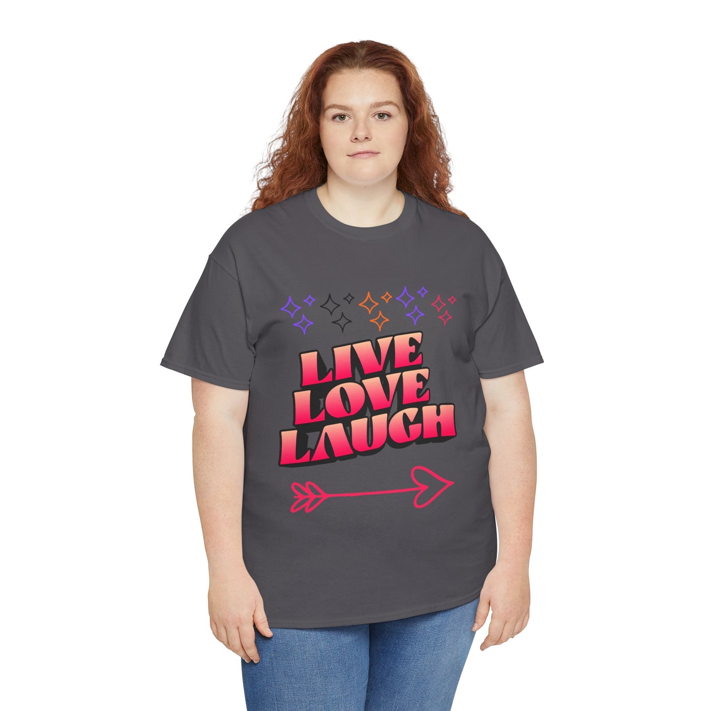 Live Love Laugh Women's Tee — Inspirational Graphic T-Shirt