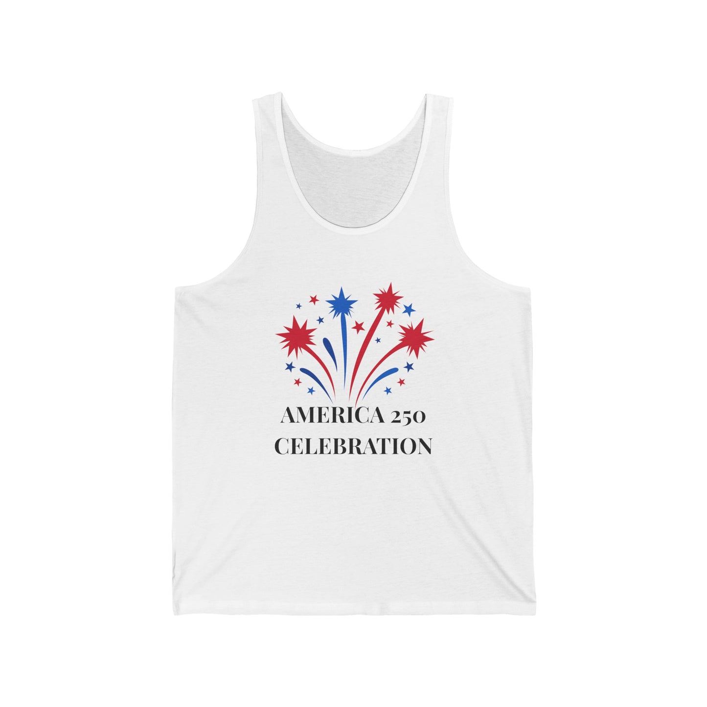 America 250 Celebration fireworks tank top | Patriotic 4th of July shirt