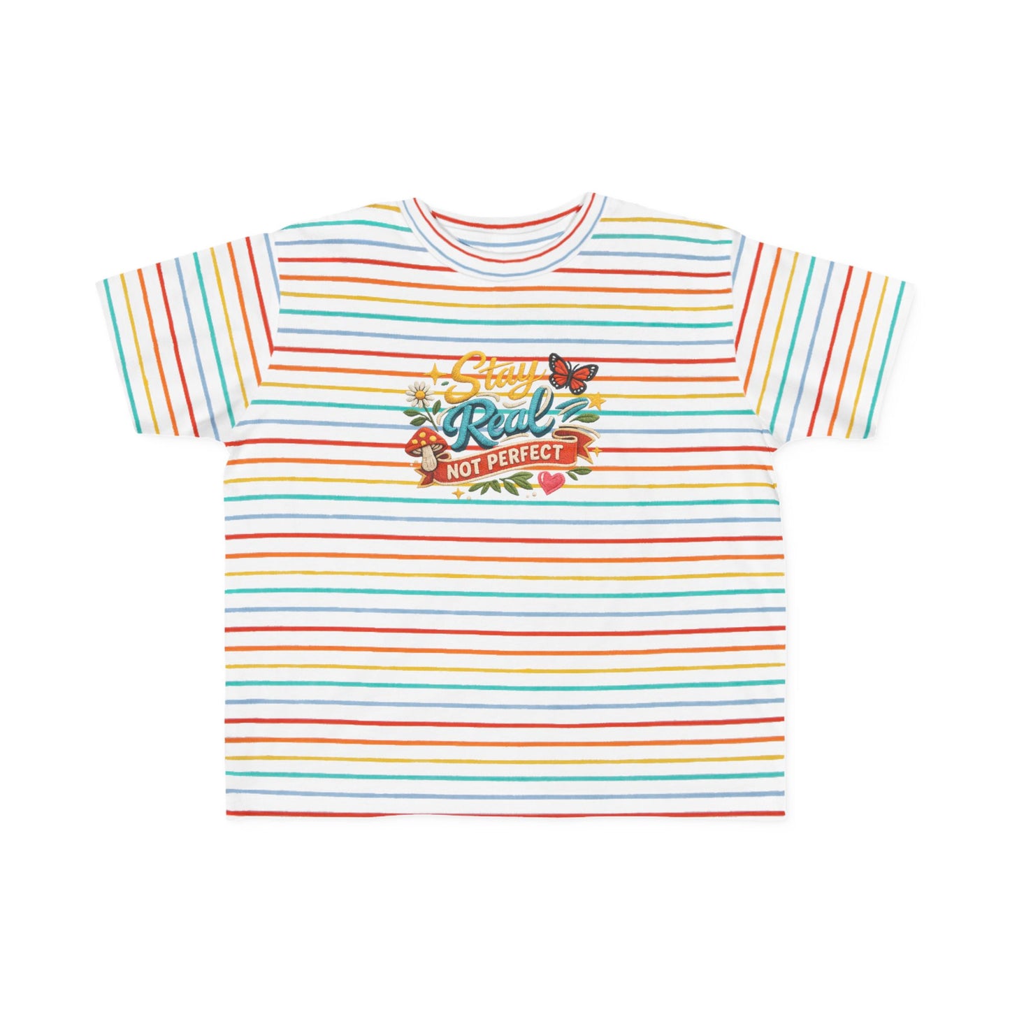 Dream Big Babe Toddler Tee | Retro Floral Butterfly Graphic