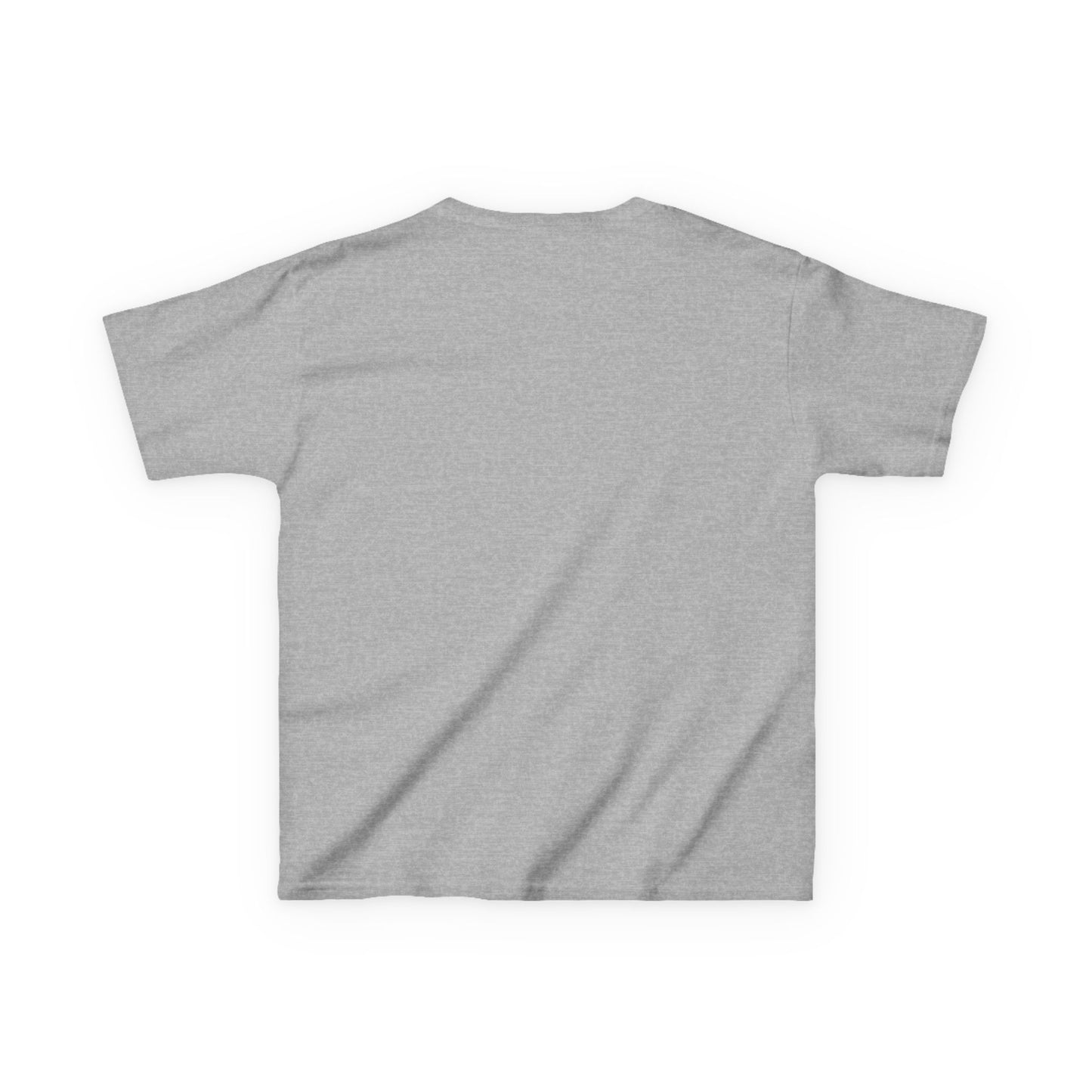 Kids Tee — Minimal "Always Be Curious" Rainbow Text