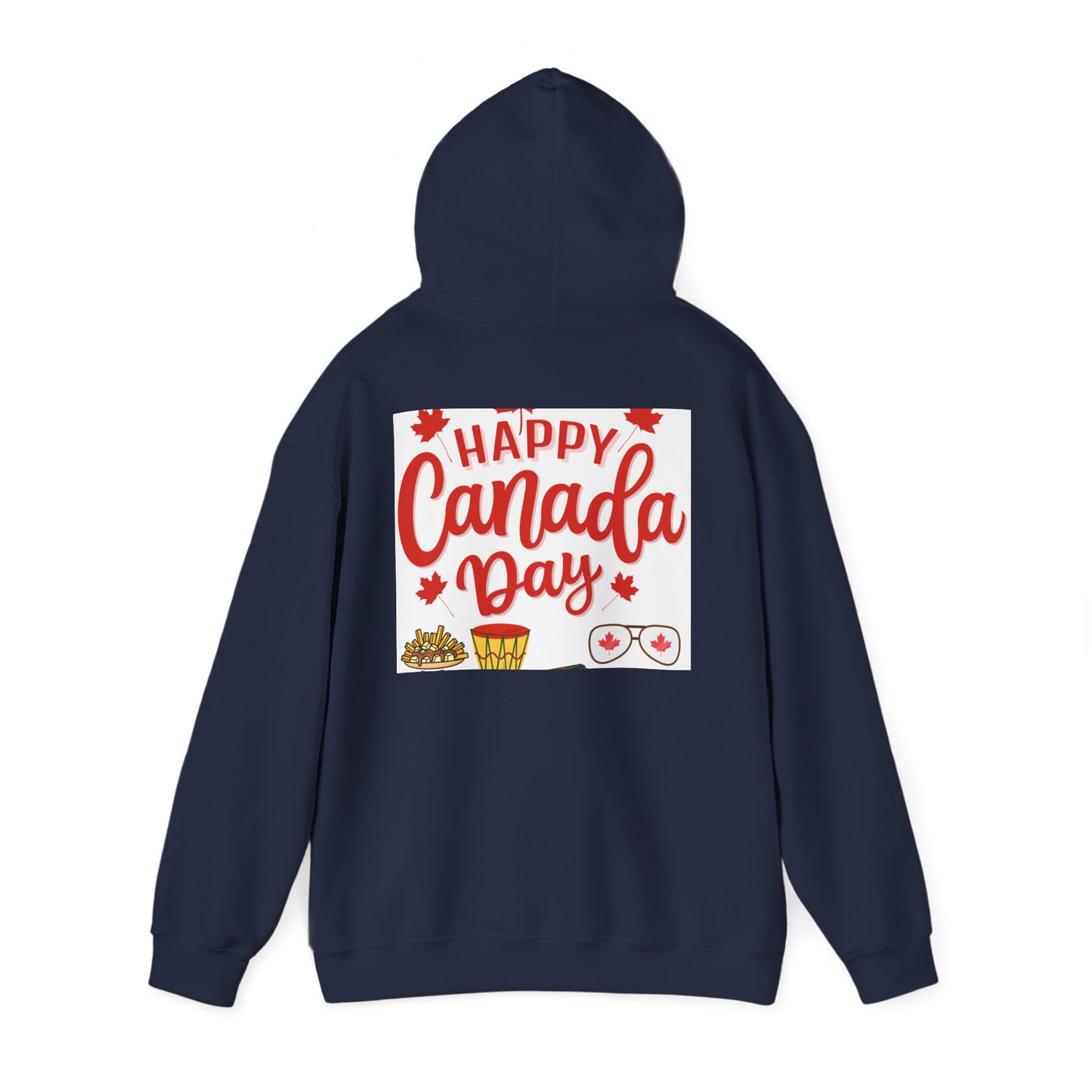 Canada Day Hoodie — "Happy Canada Day! Proud Canadian" Celebration Sweatshirt