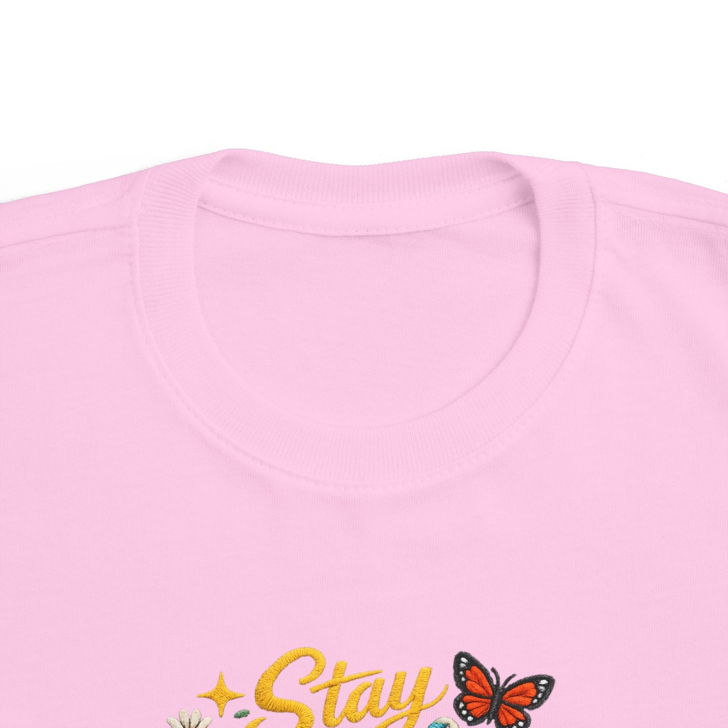 Dream Big Babe Toddler Tee | Retro Floral Butterfly Graphic