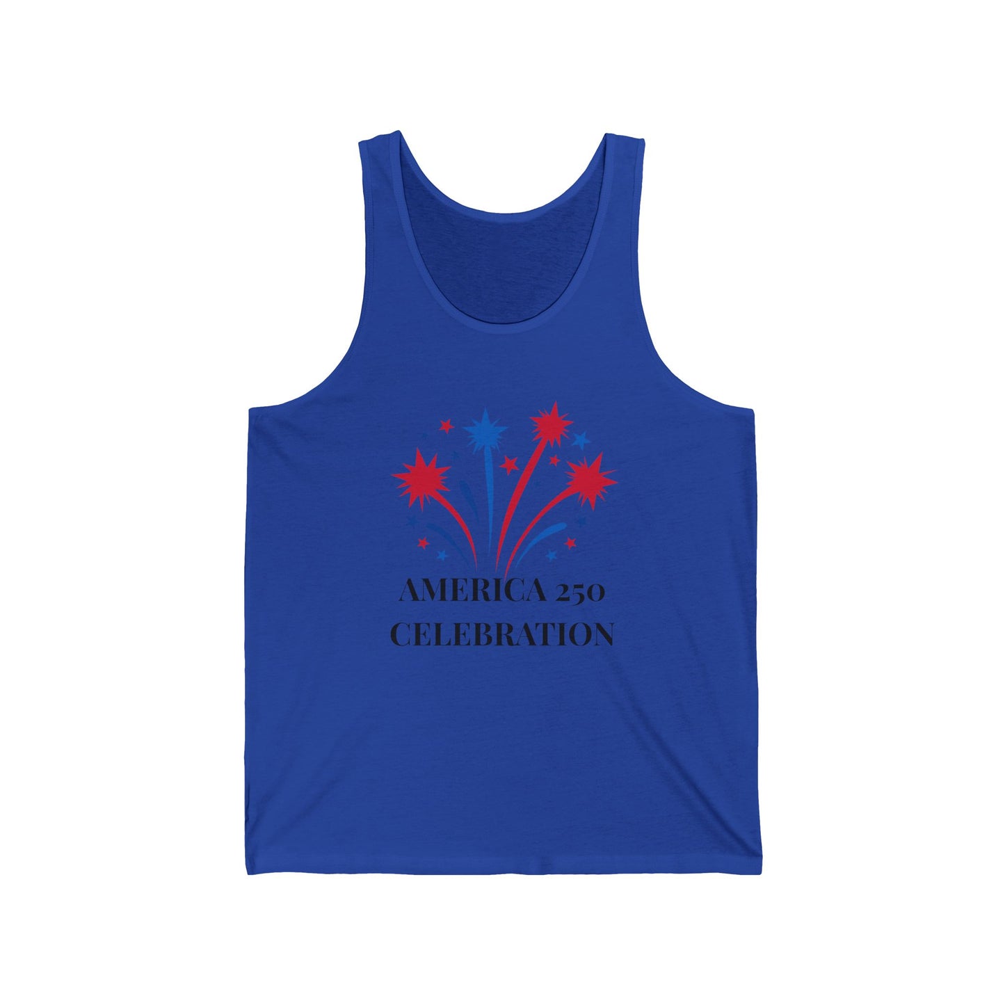 America 250 Celebration fireworks tank top | Patriotic 4th of July shirt