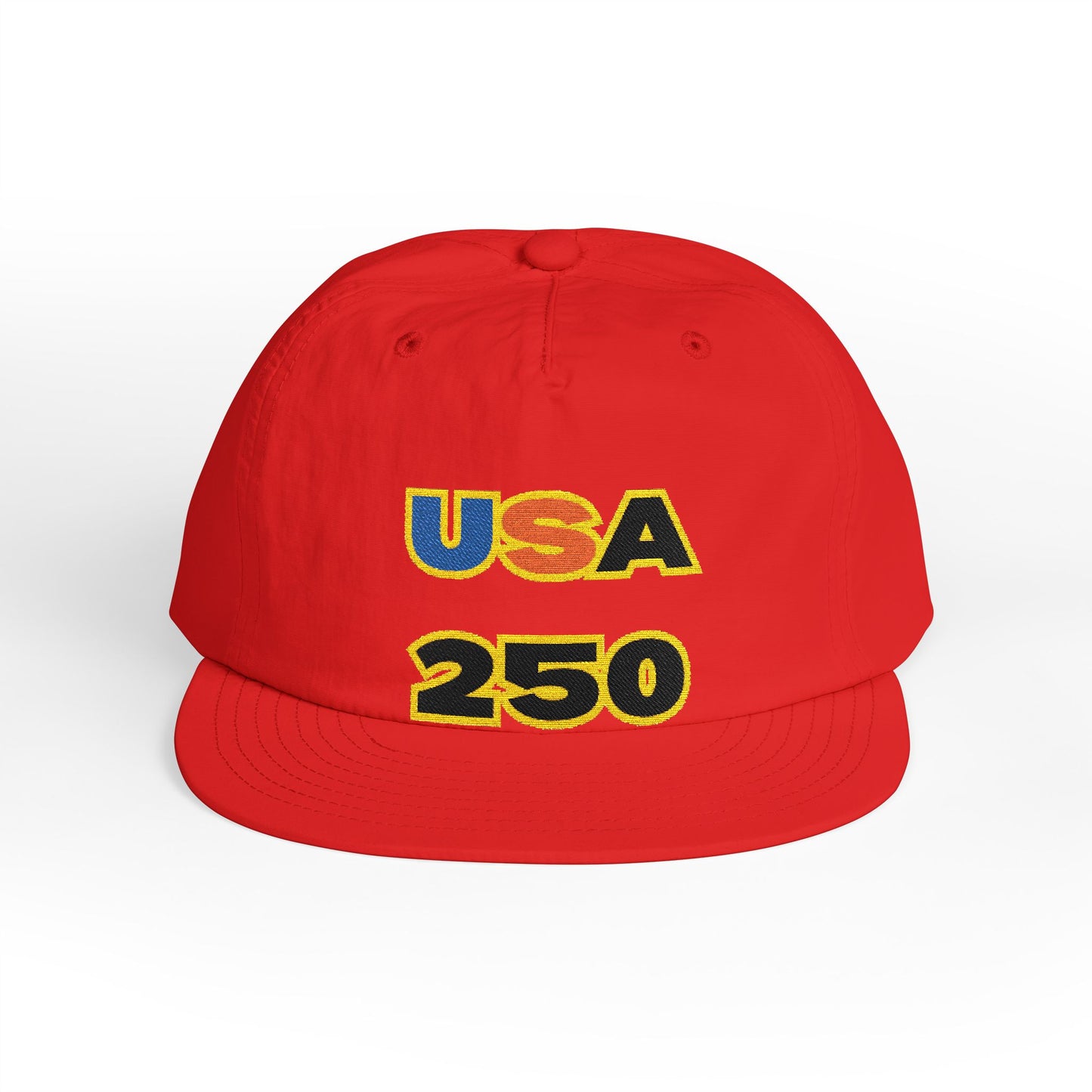 USA 250 Surf Cap | Embroidered Trucker Hat, White Snapback