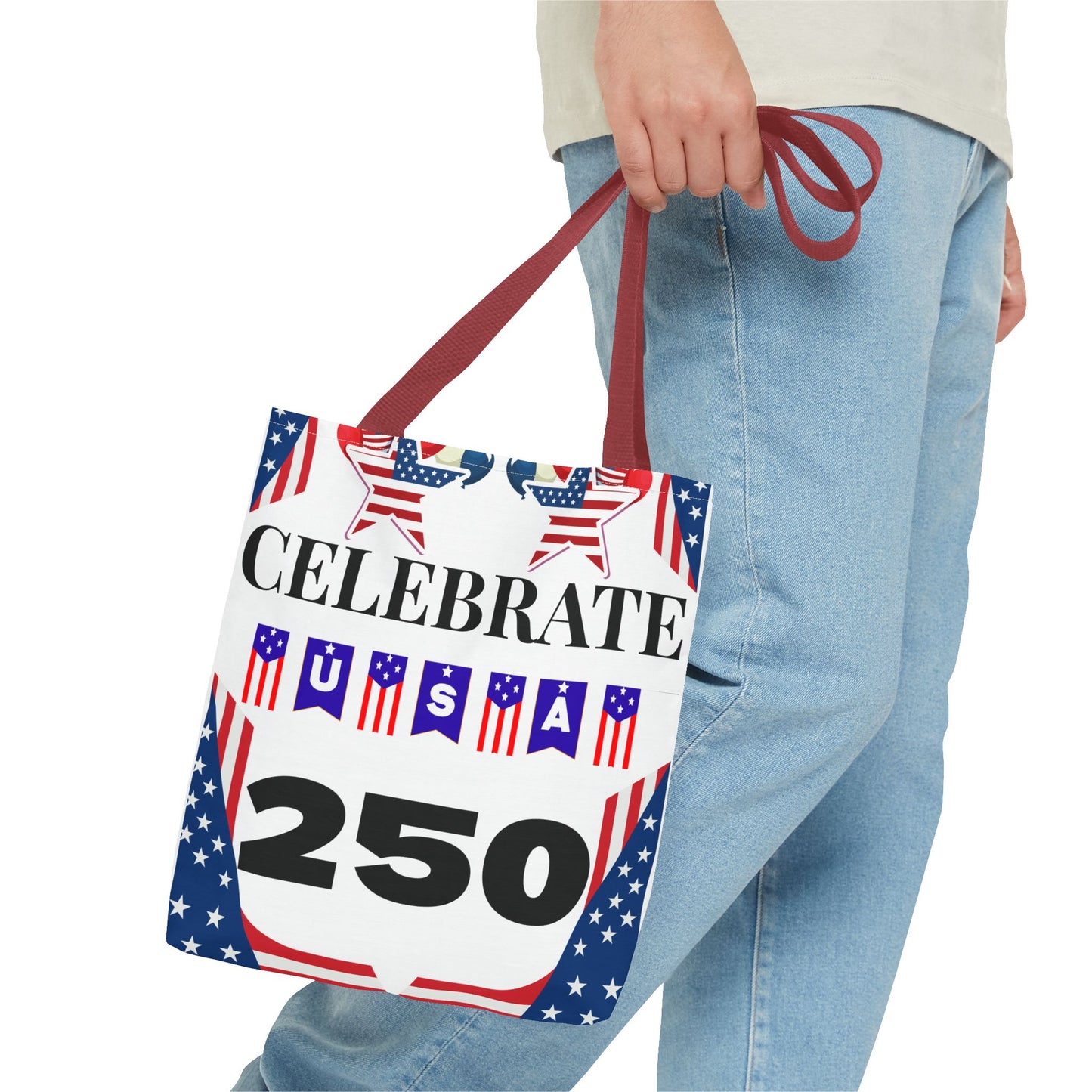 Celebrate USA 250 Tote Bag | 4th of July bag for firework